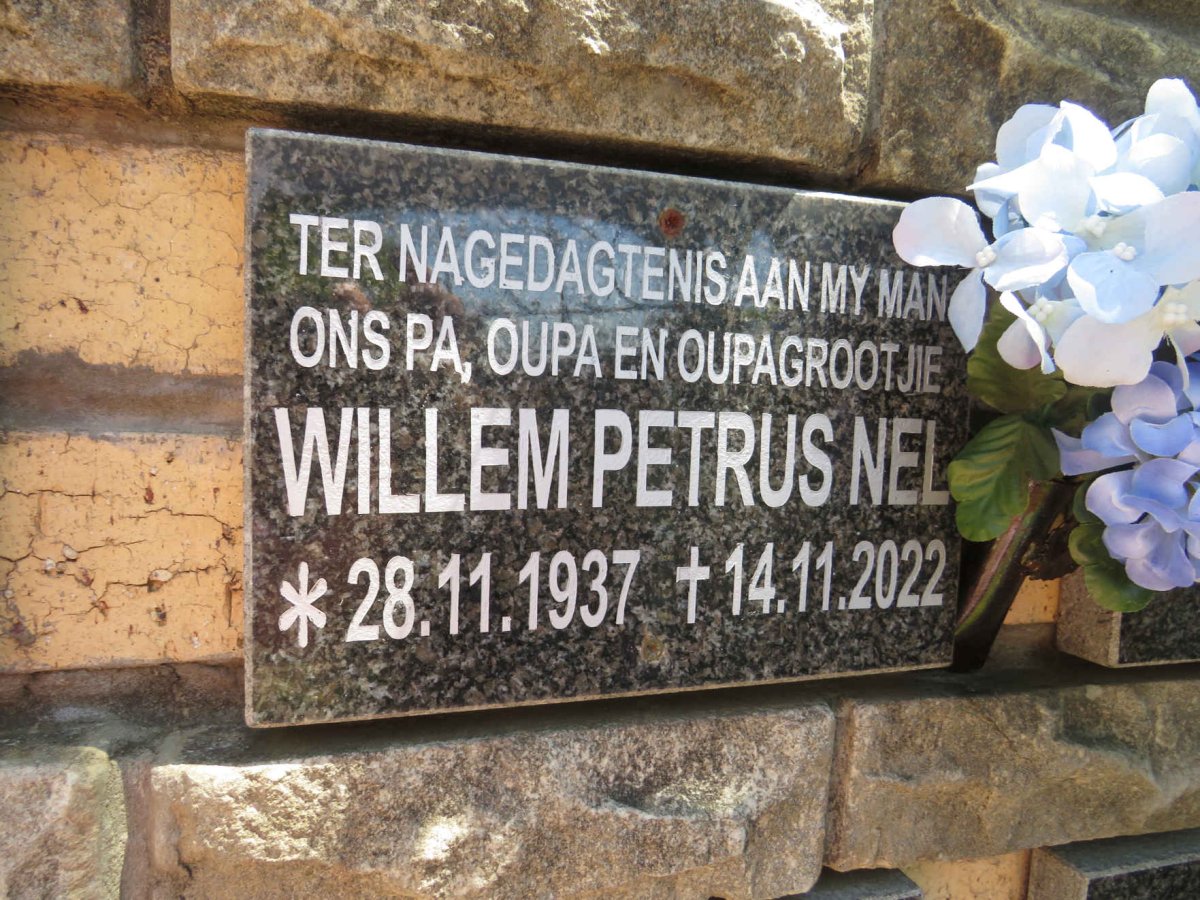 NEL Willem Petrus 1937-2022