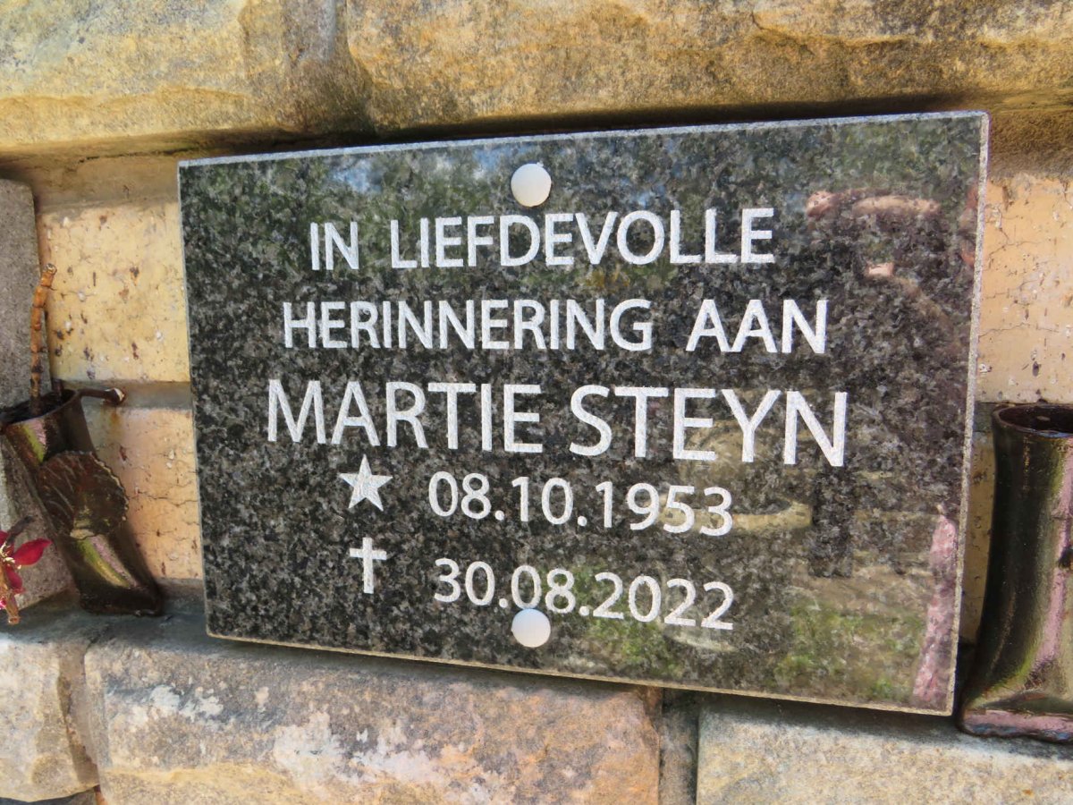 STEYN Martie 1953-2022