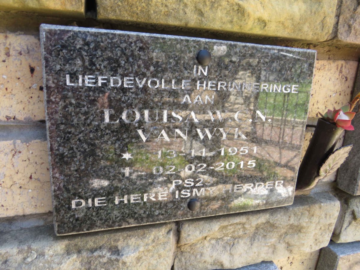 WYK Louisa W.C.N. 1951-2015