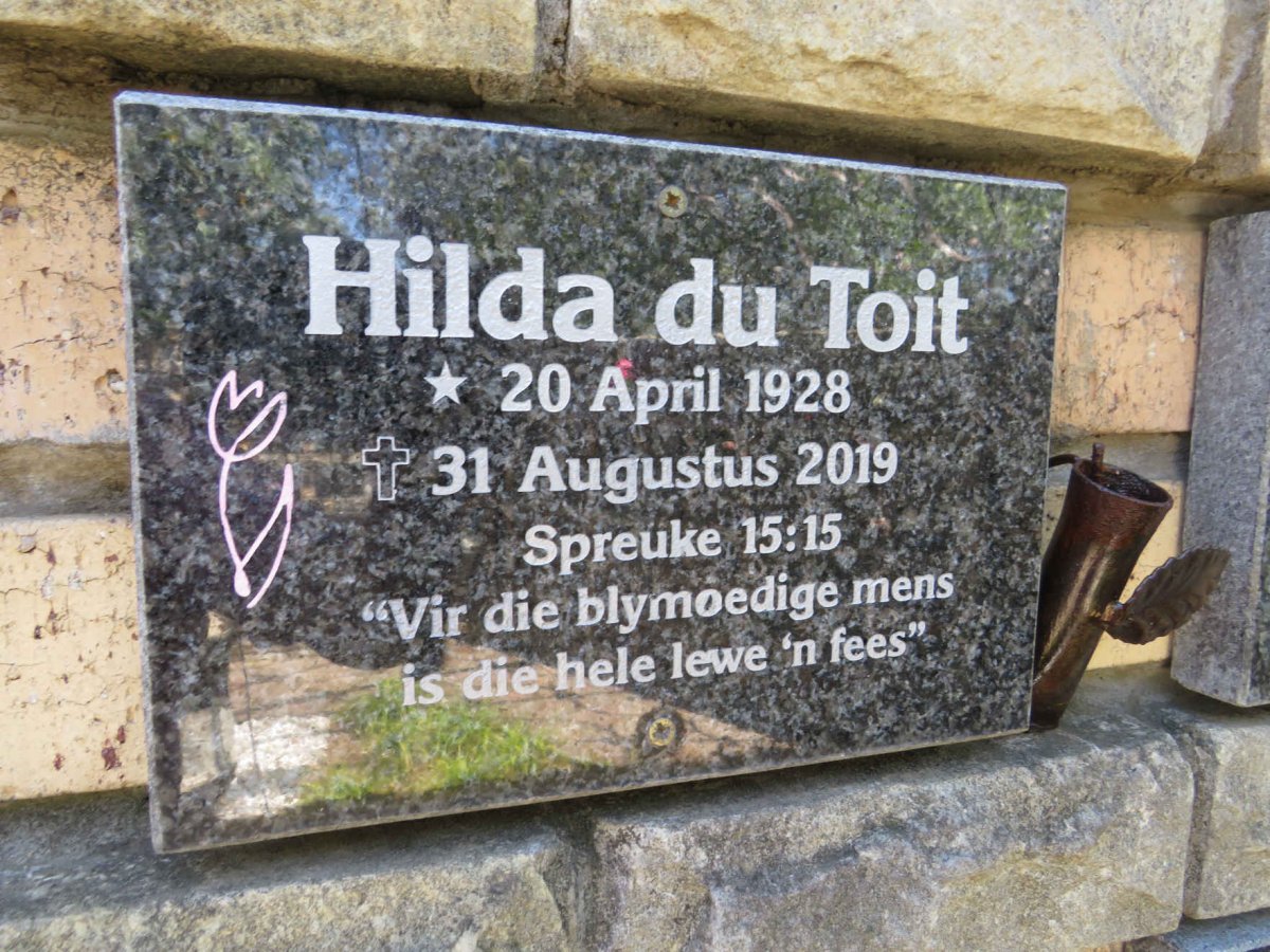 TOIT Hilda, du 1928-2019