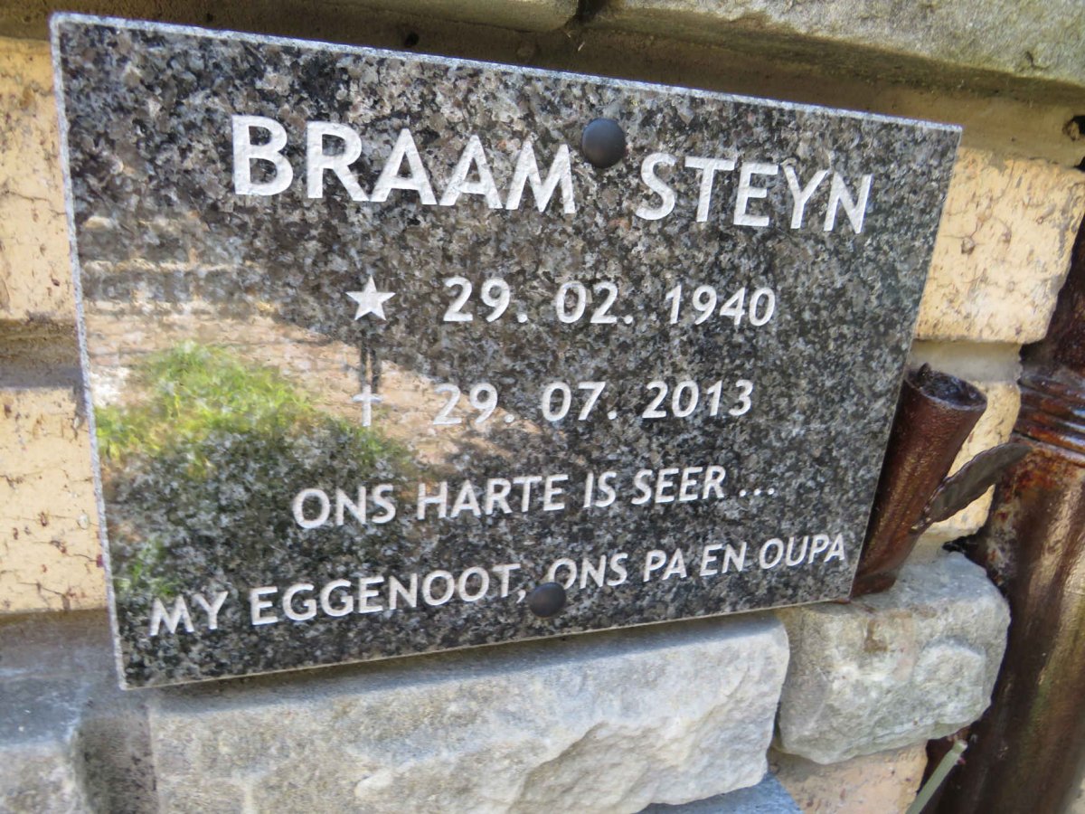 STEYN Braam 1940-2013