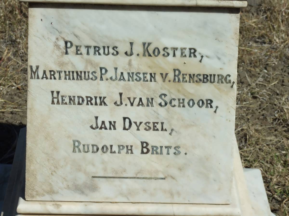 5. Memorial stone: Anglo Boer War - South African soldiers
