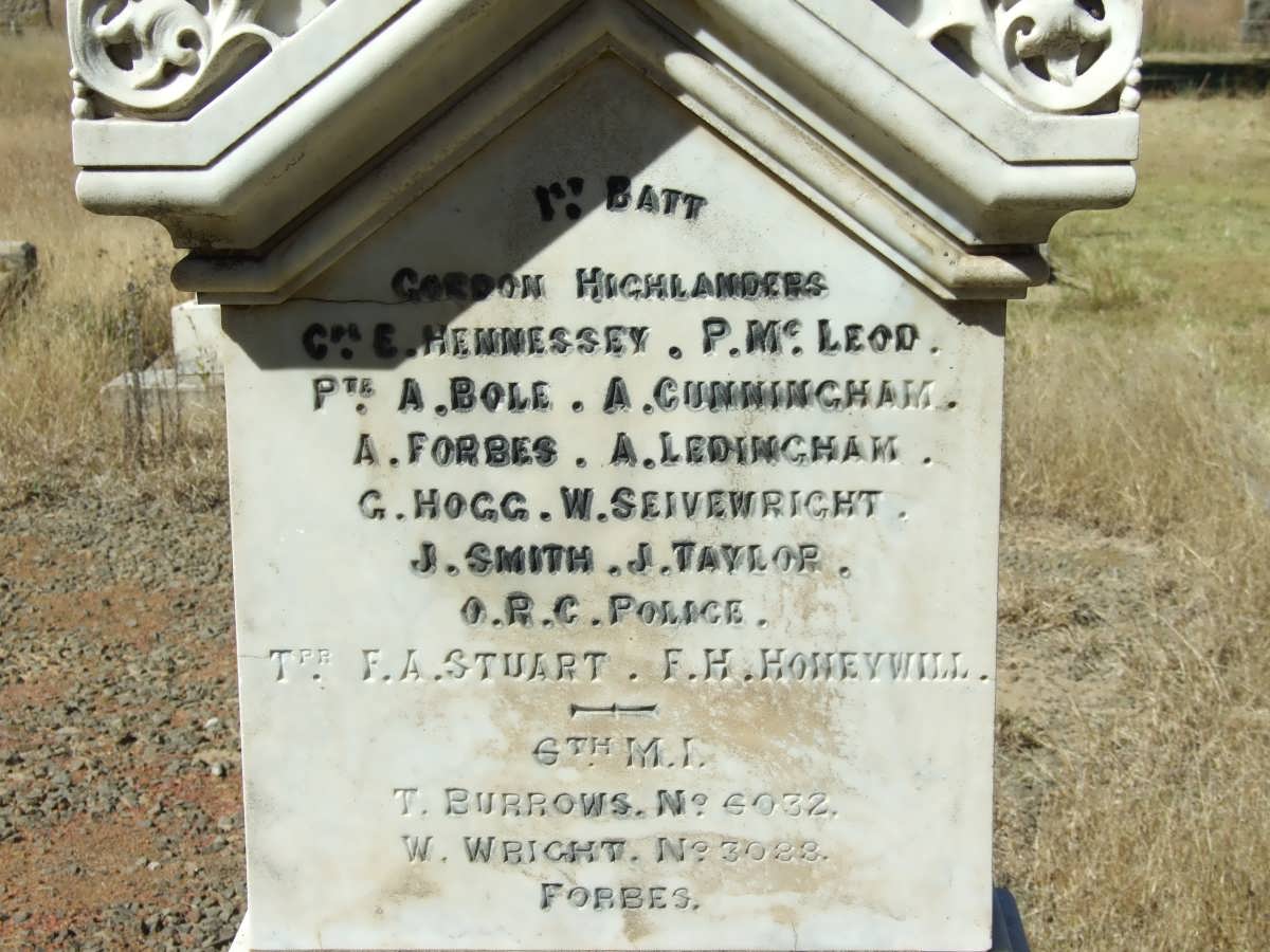 5. Memorial stone: Anglo Boer War - British soldiers