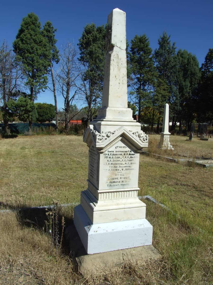 1. Memorial stone: Anglo Boer War - British soldiers
