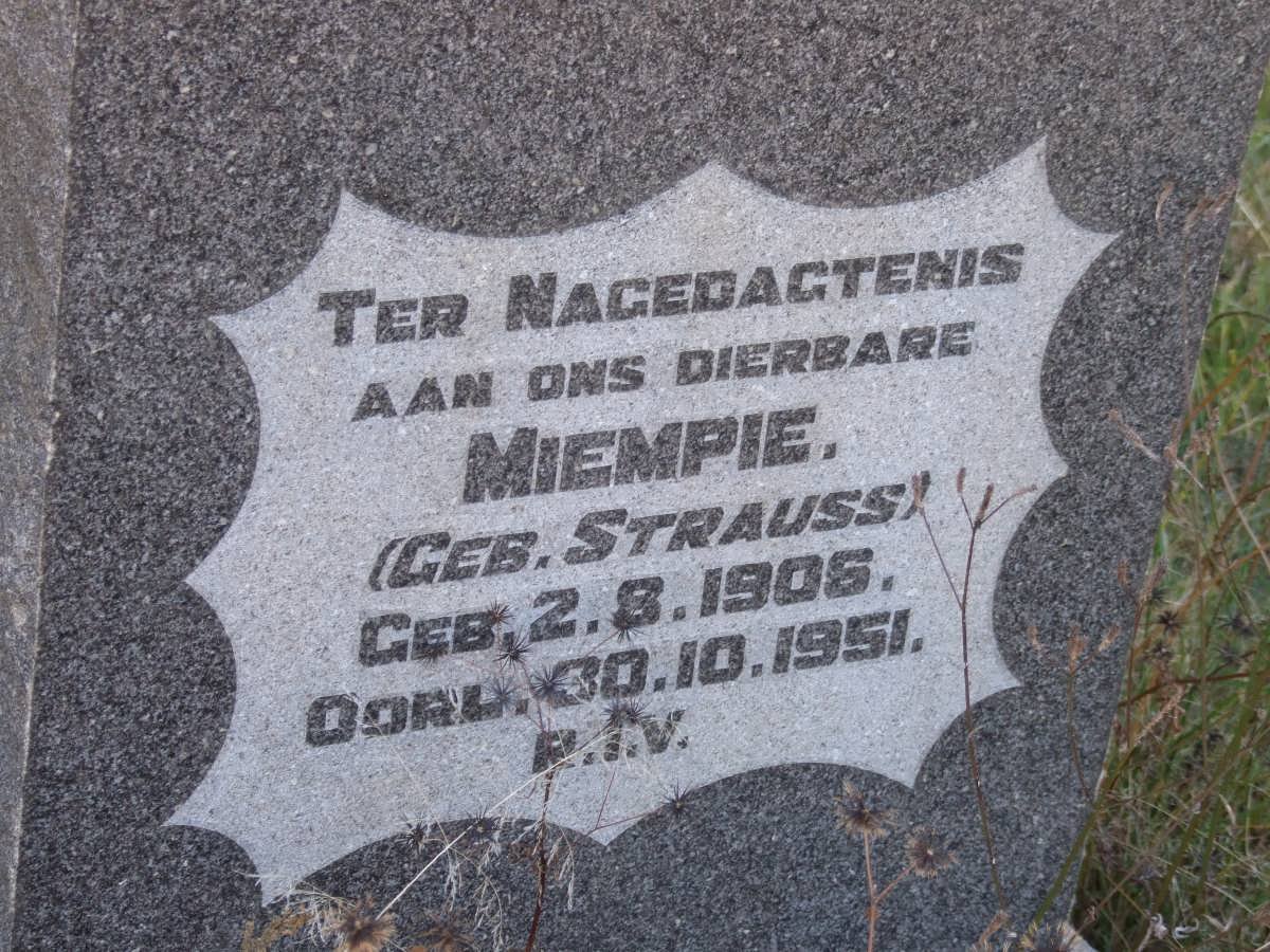 ? Miempie nee STRAUSS 1906-1951
