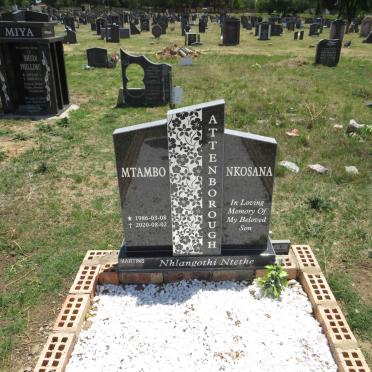 ATTENBOROUGH Mtambo Nkosana 1986-2020