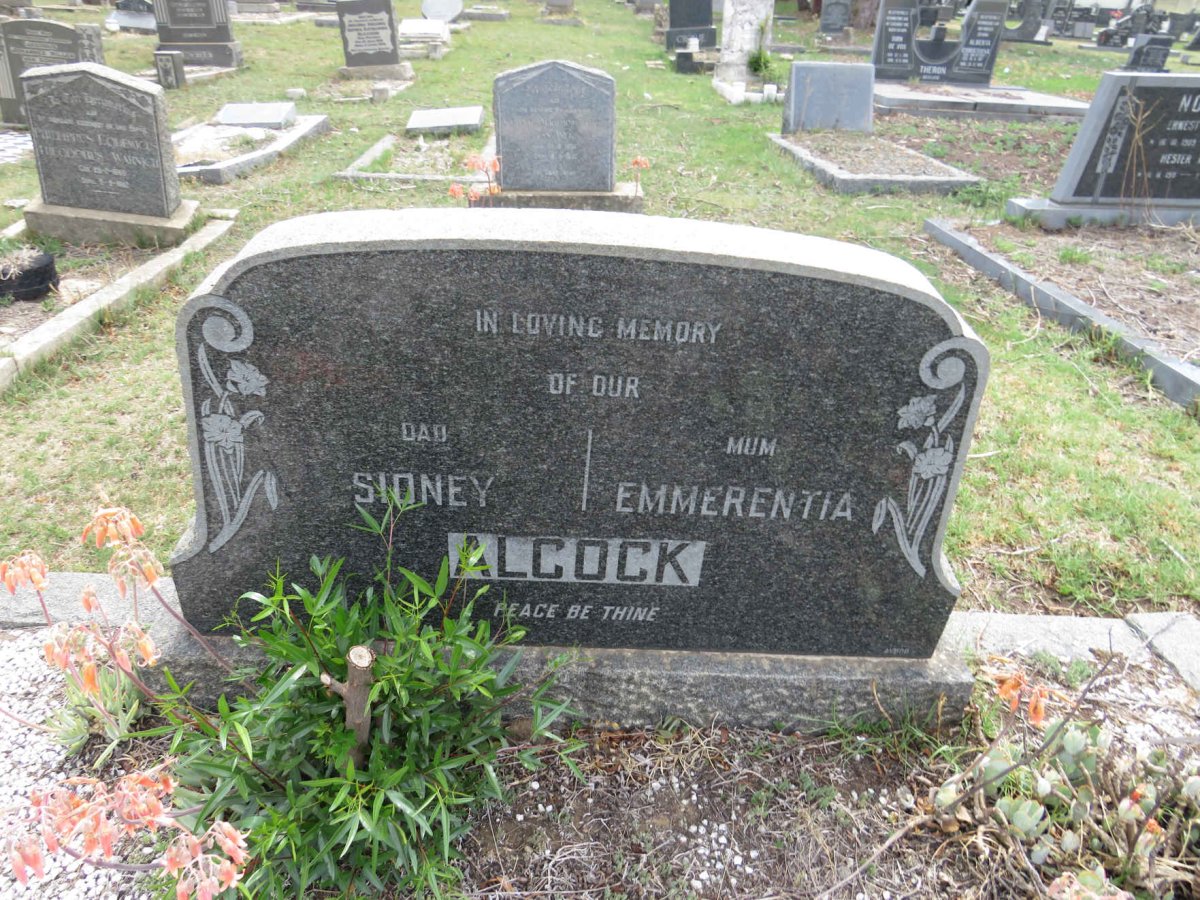 ALCOCK Sidney & Emmerentia