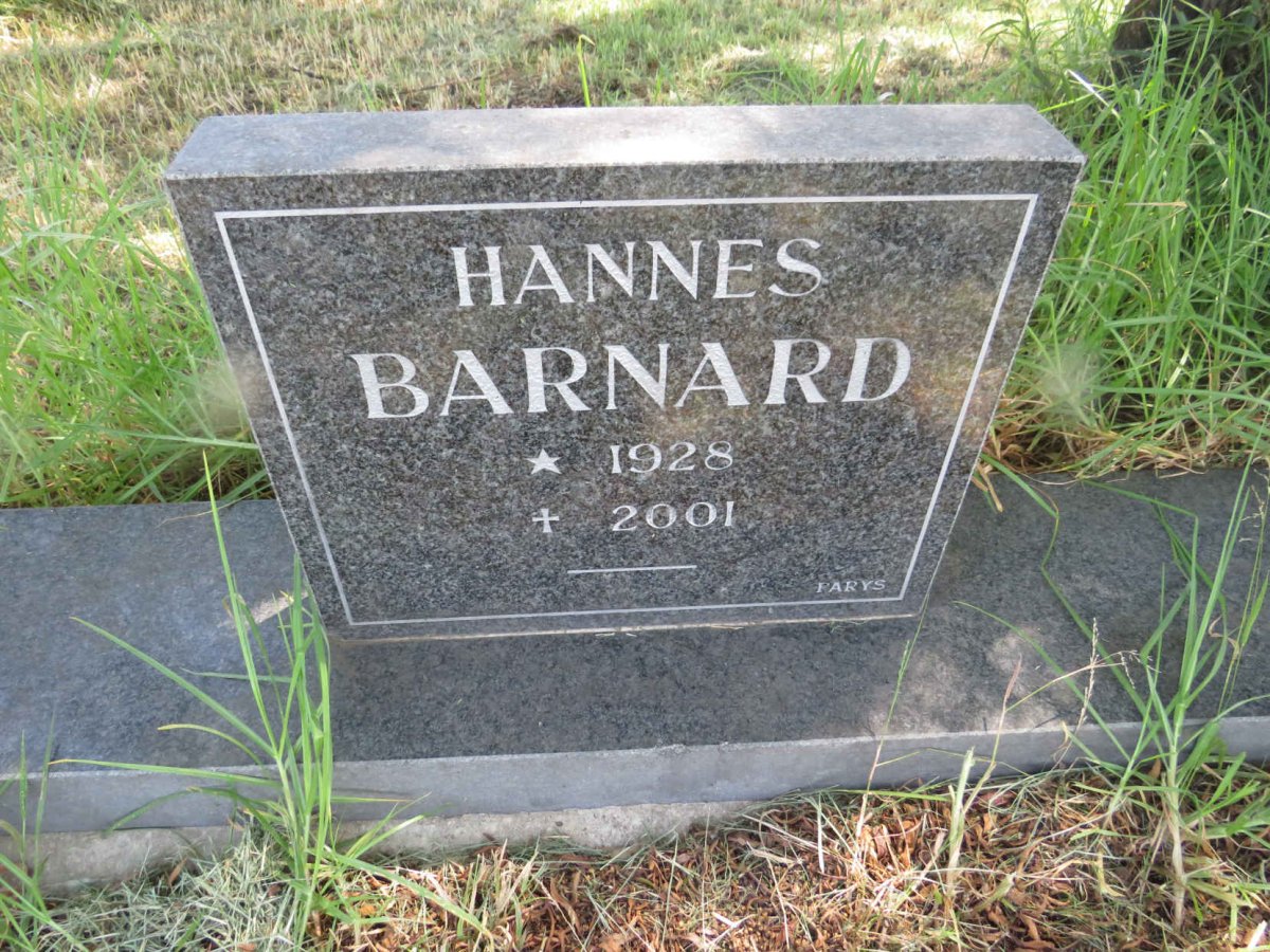 BARNARD Hannes 1928-2001