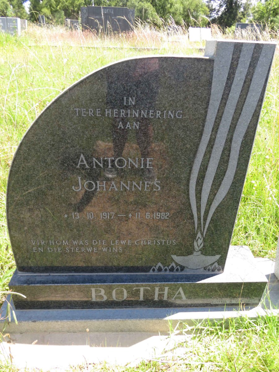 BOTHA Antonie Johannes 1917-1982 & Ester Johanna formerly VOLSCHENK nee MEYER 1939-2021 _1
