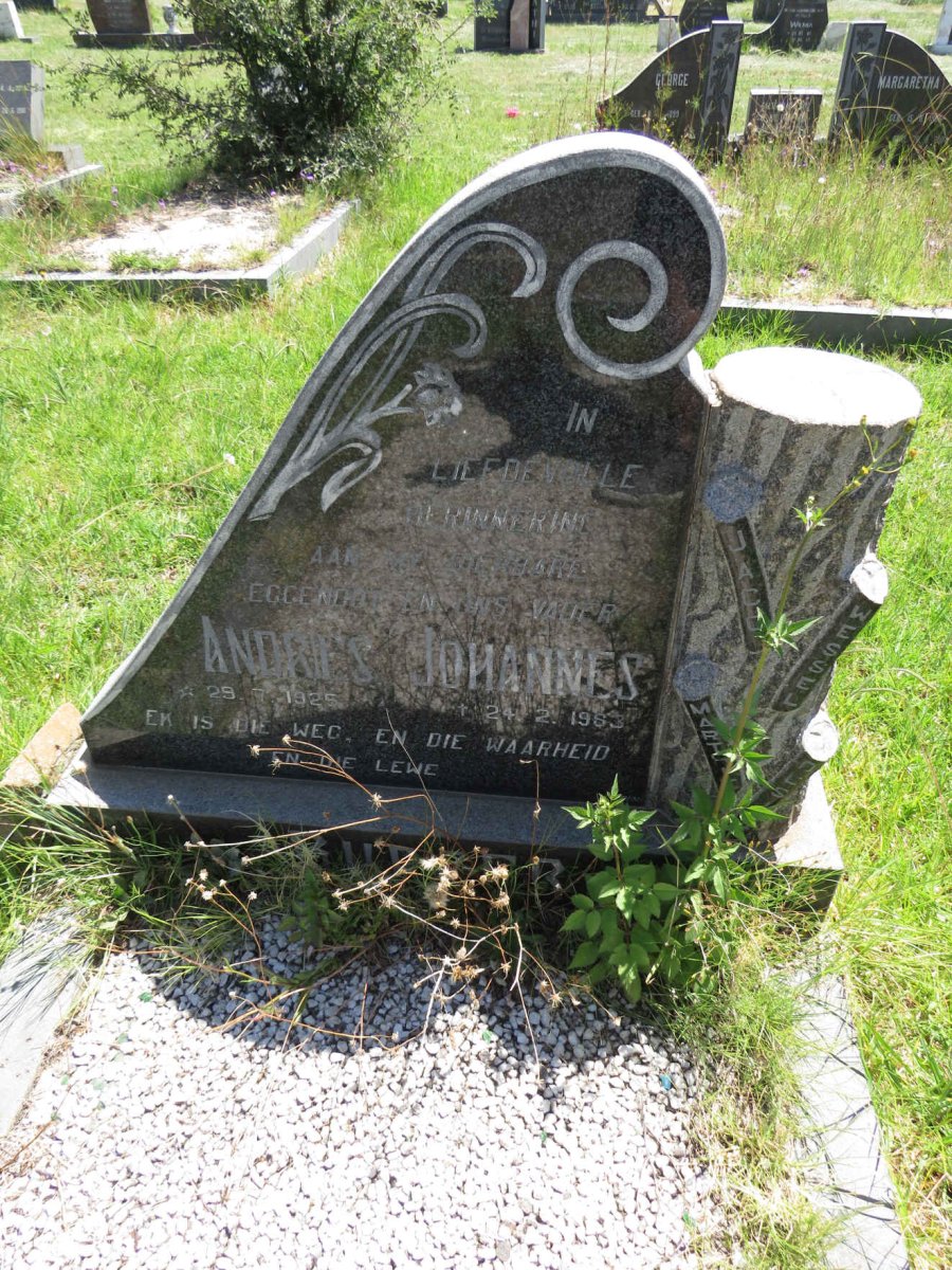 BURGER Andries Johannes 1925-1983