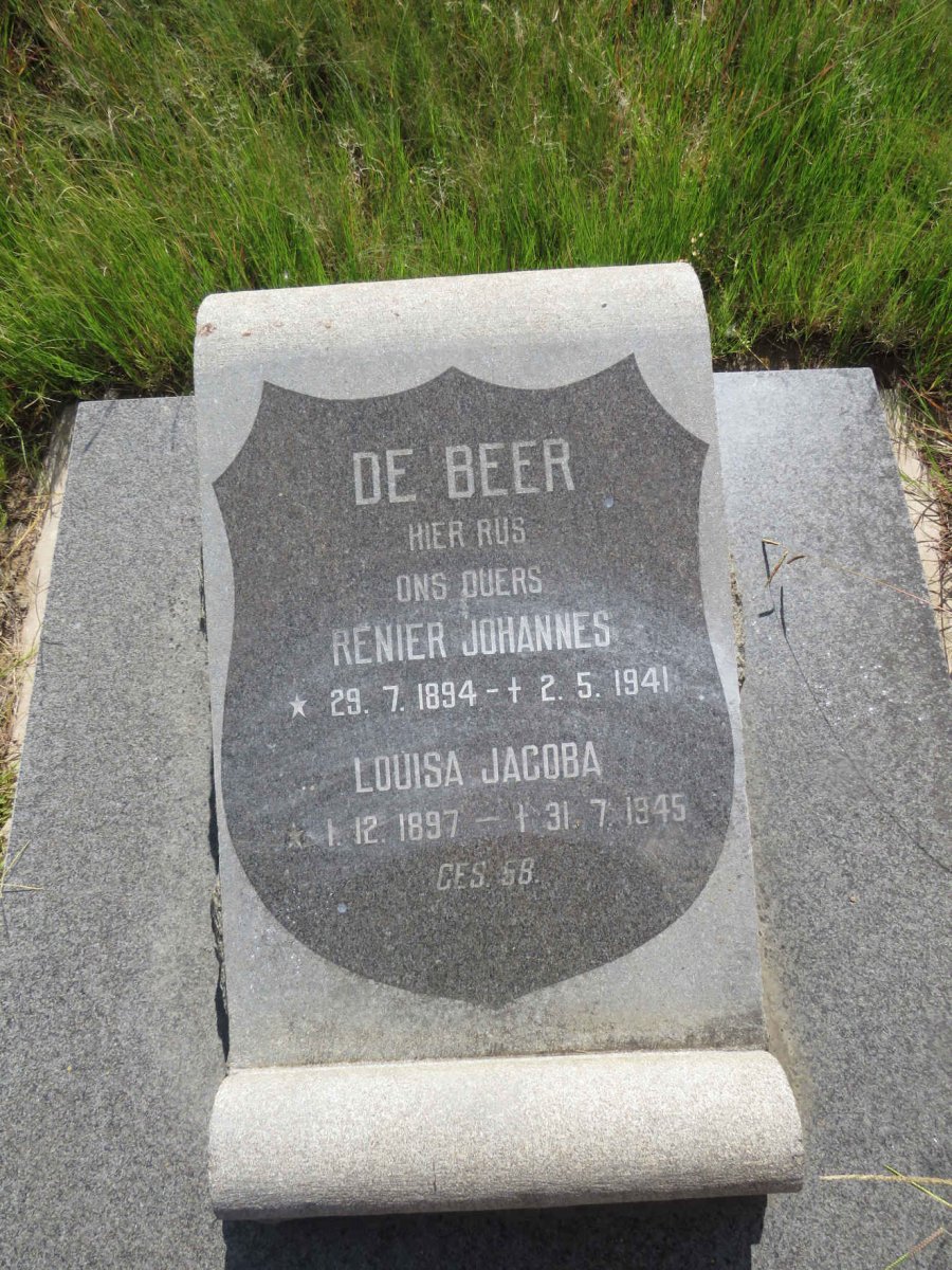 BEER Renier Johannes, de 1894-1941 & Louisa Jacoba 1897-1945