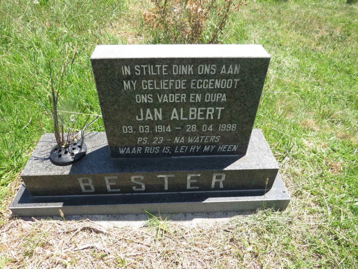 BESTER Jan Albert 1914-1998