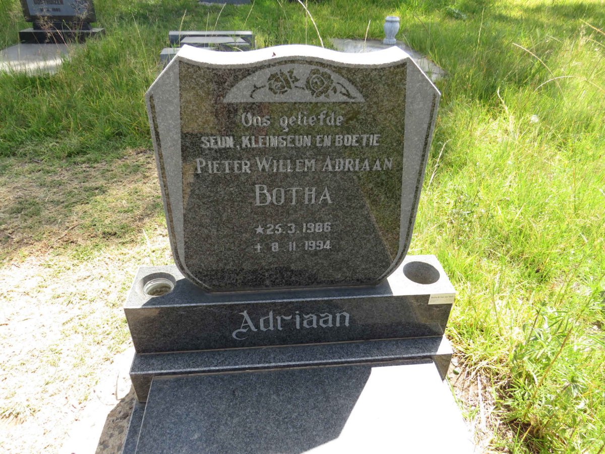 BOTHA Pieter Willem Adriaan 1986-1994