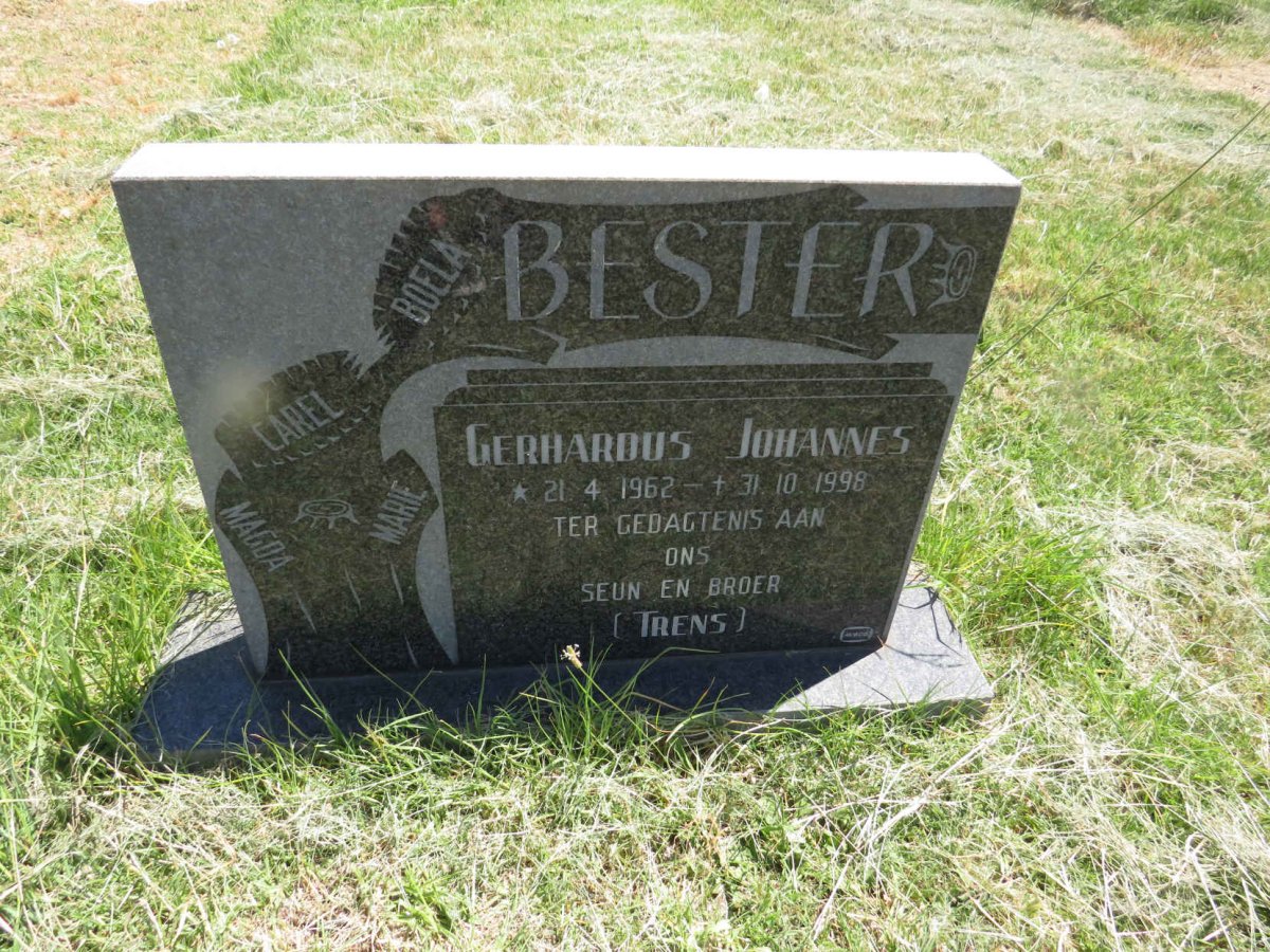 BESTER Gerhardus Johannes 1962-1998