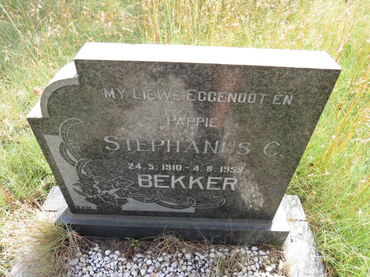 BEKKER Stephanus C. 1910-1959