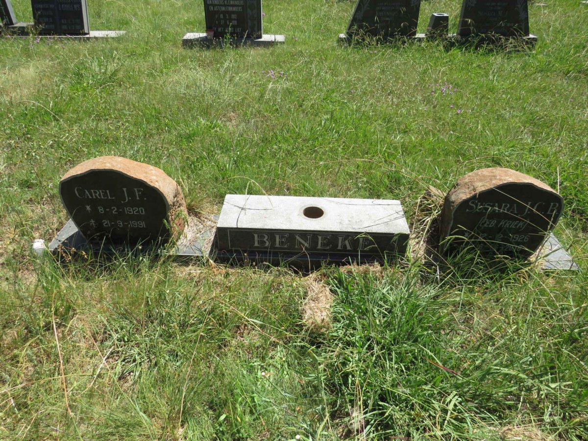 BENEKE Carel J.F. 1920-1991 & Susara J.C.B. KRIEK 1926-2018