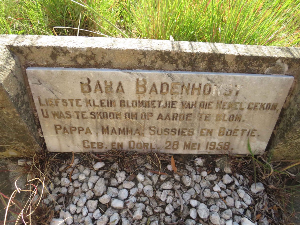 BADENHORST 1958-1958