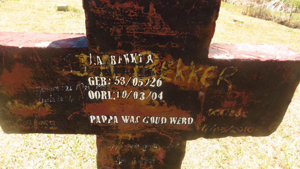 BEKKER J.A. 1953-2010 