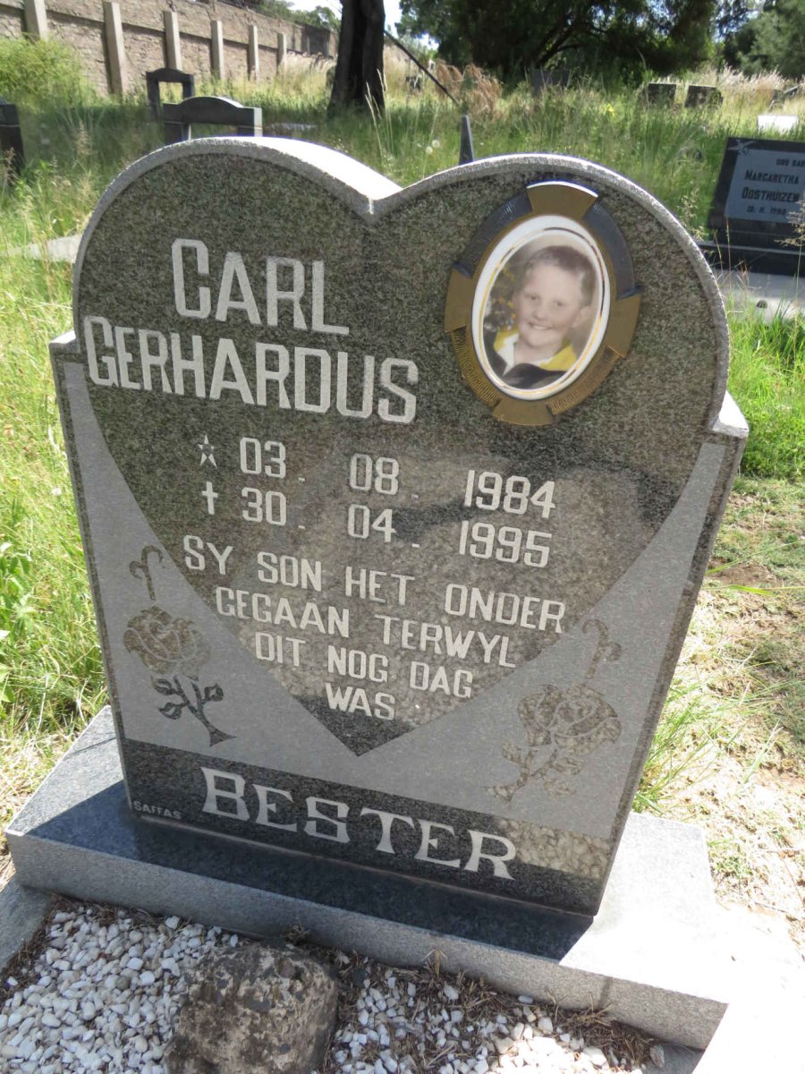 BESTER Carl Gerhardus 1984-1995