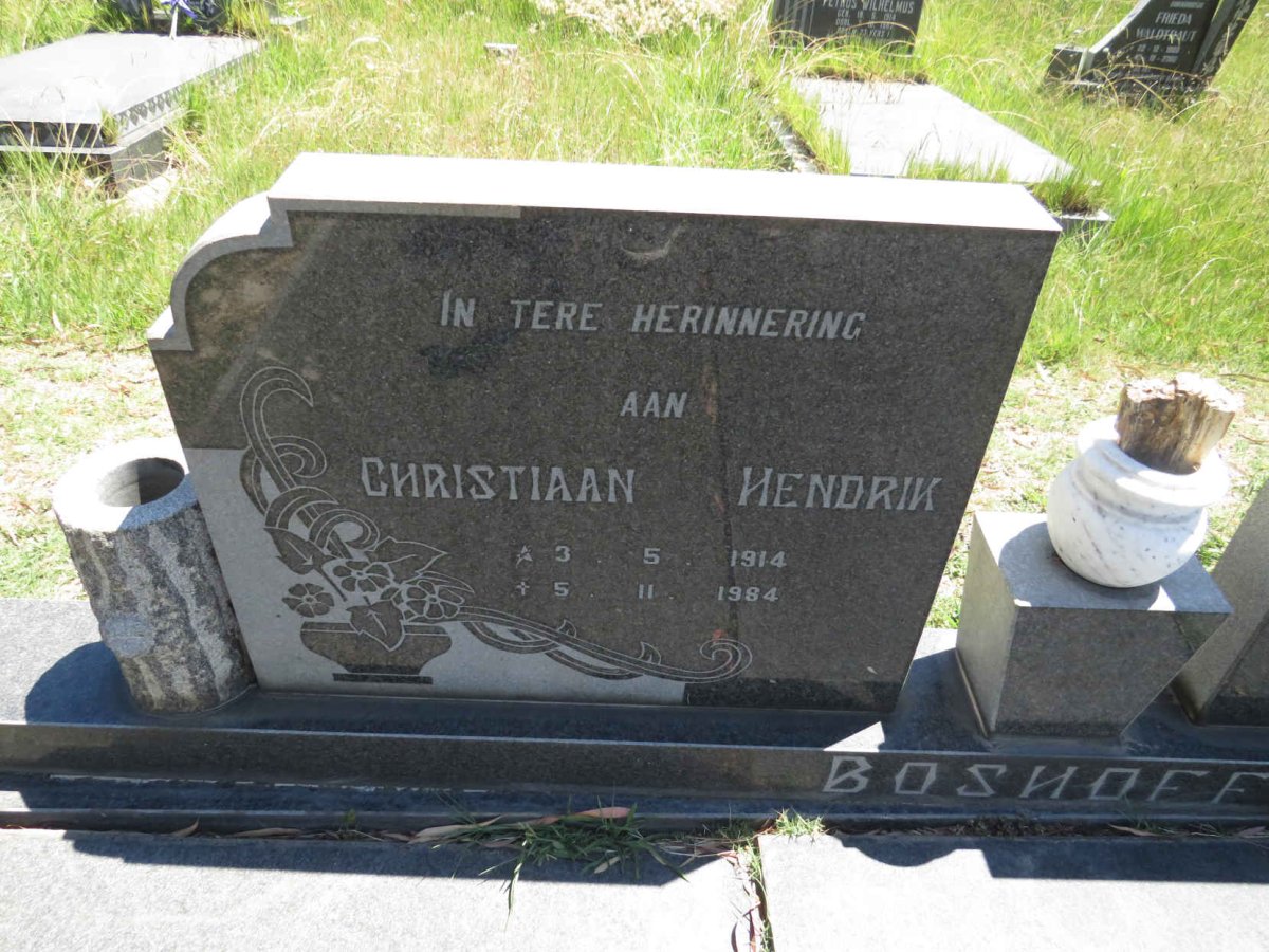 BOSHOFF Christiaan Hendrik 1914-1984 & Suzetta Otilia 1916-2003 _1