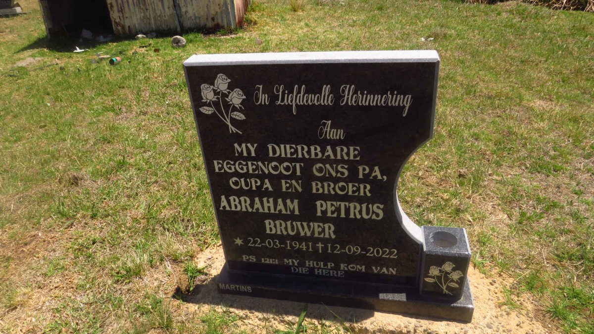 BRUWER Abraham Petrus 1941-2022