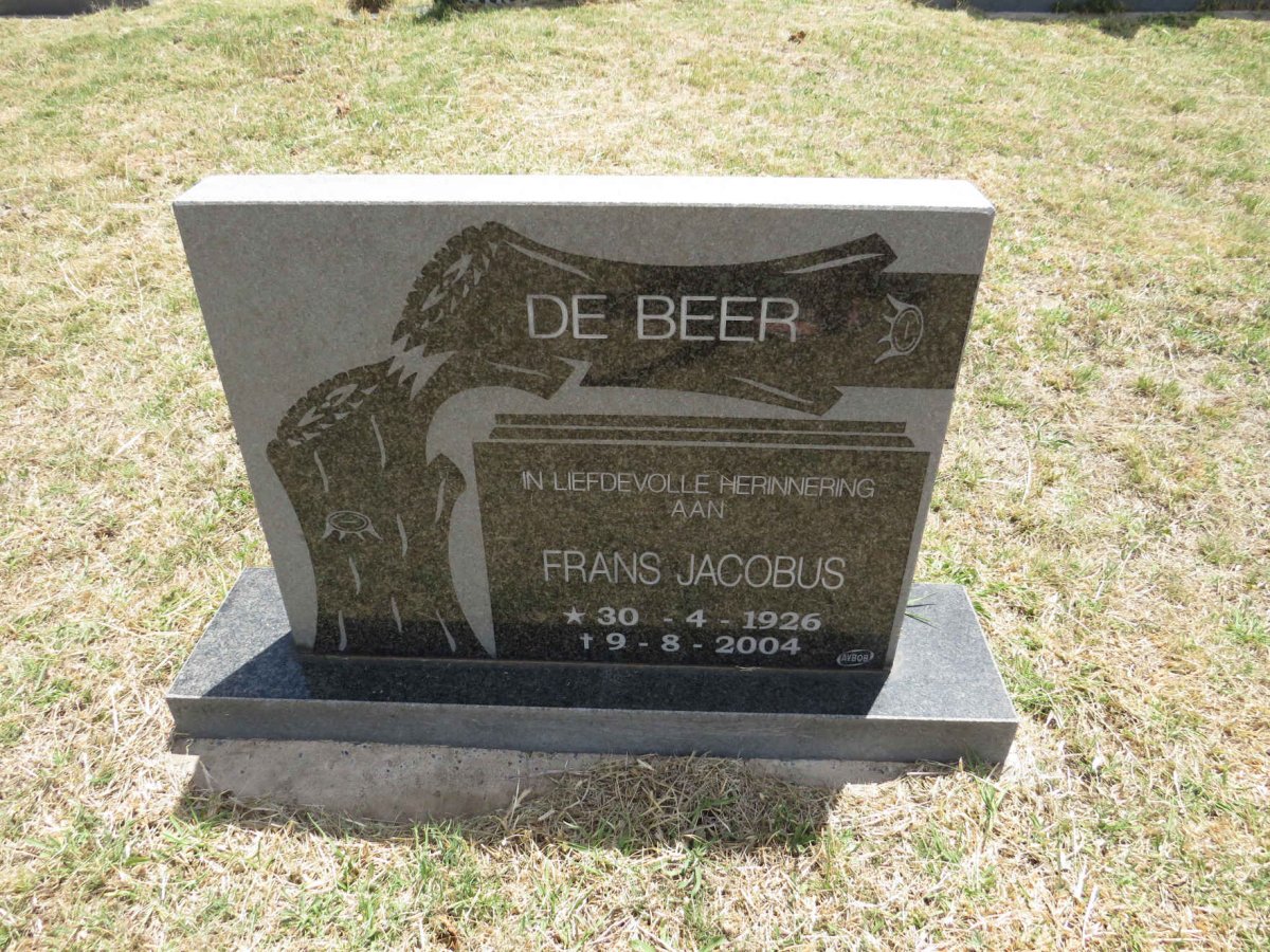 BEER Frans Jacobus, de 1926-2004