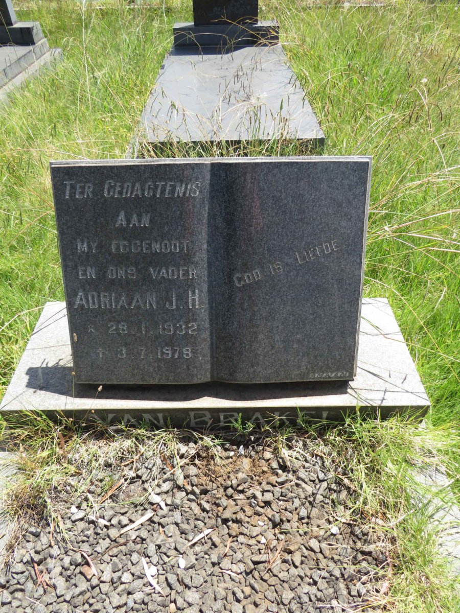 BRAKEL Adriaan J.H., van 1932-1978 
