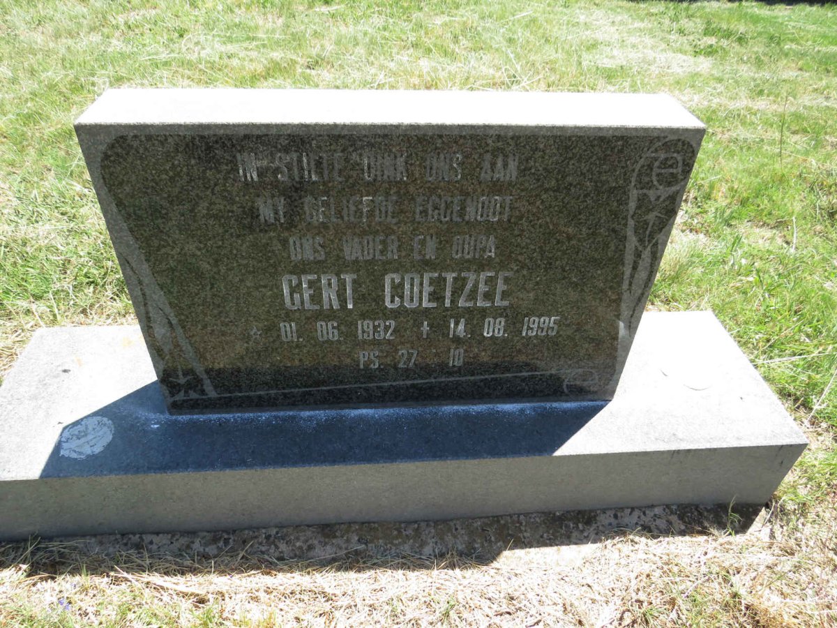COETZEE Gert 1932-1995