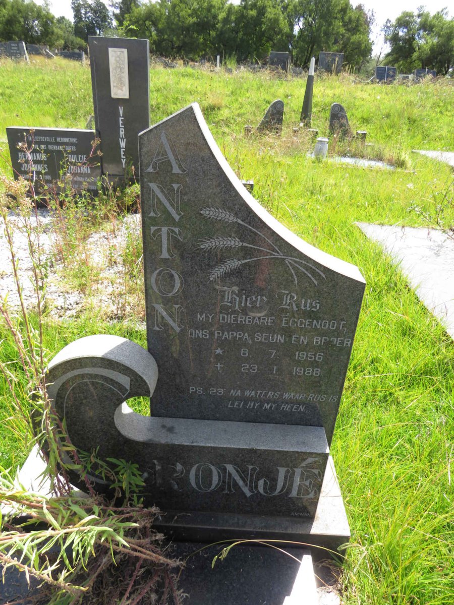 CRONJE Anton 1956-1988
