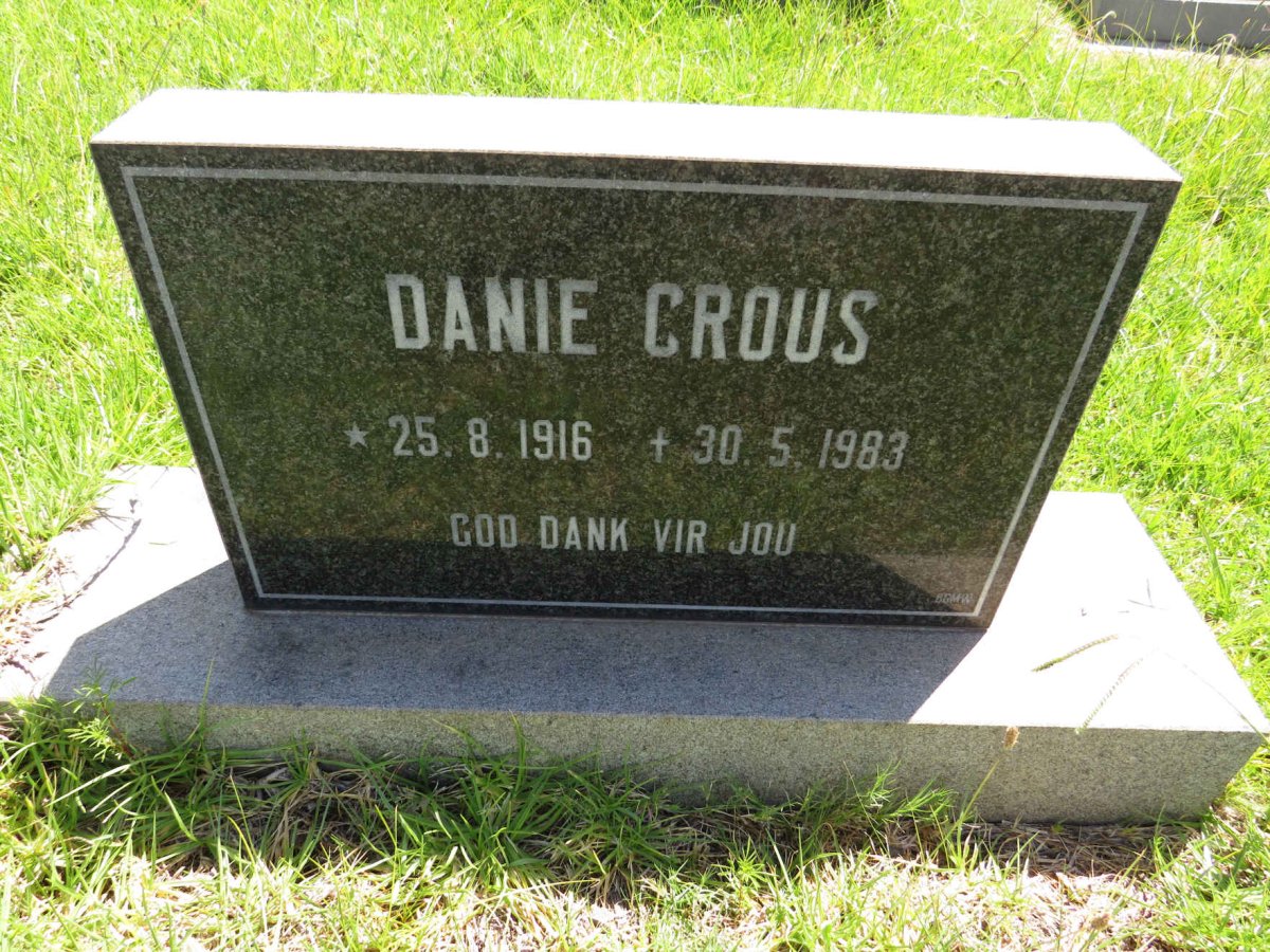 CROUS Danie 1916-1983