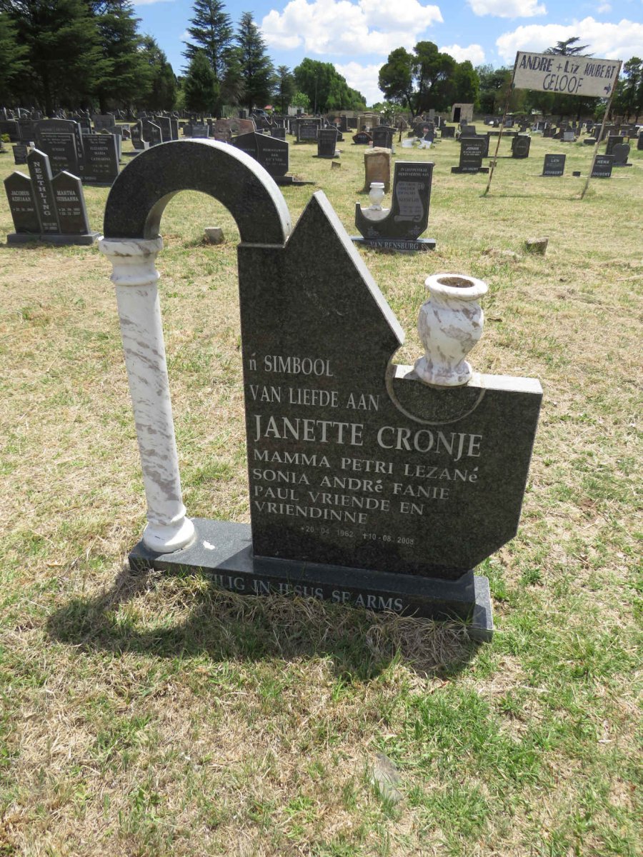 CRONJE Janette 1962-2008