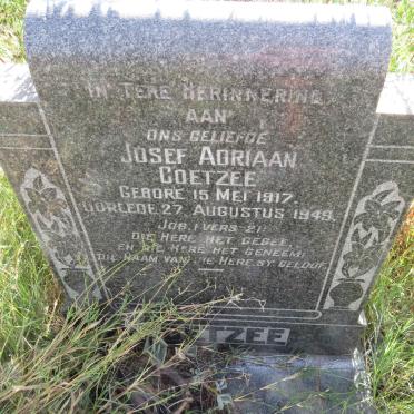 COETZEE Josef Adriaan 1917-1949