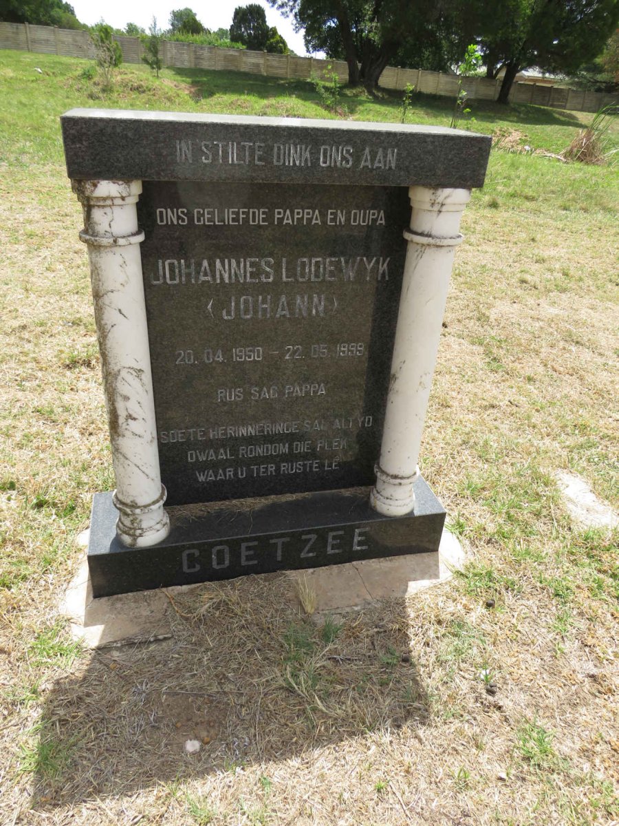 COETZEE Johannes Lodewyk 1950-1999