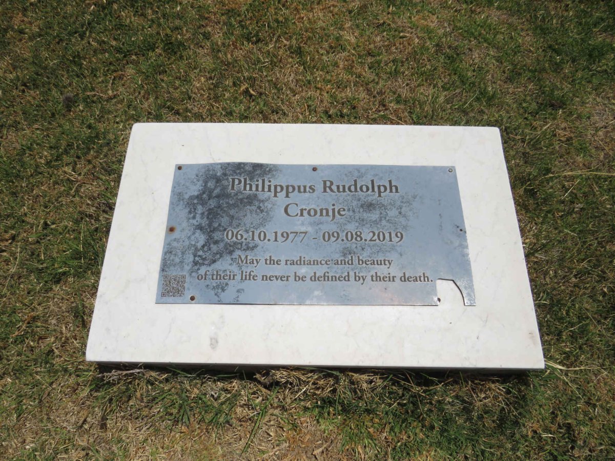 CRONJE Philippus Rudolph 1977-2019