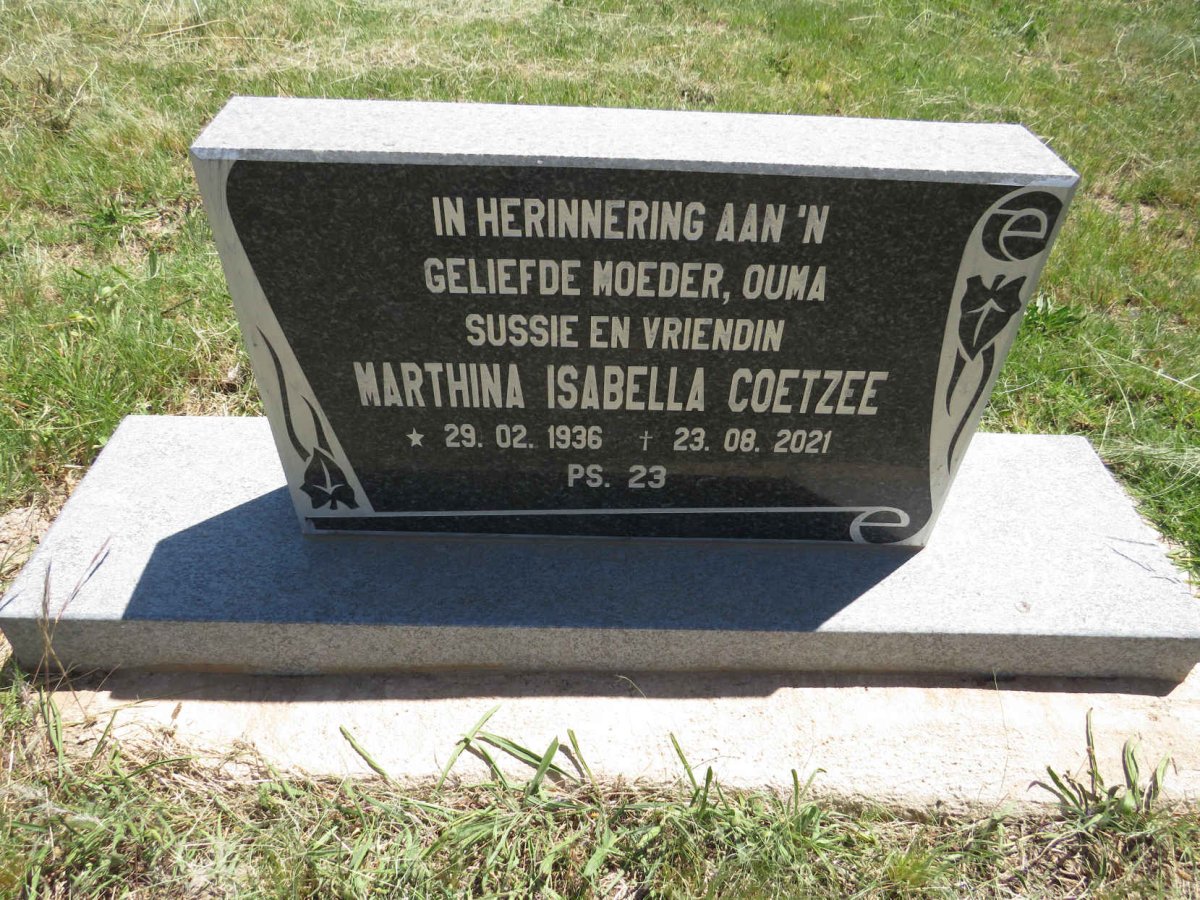 COETZEE Marthina Isabella 1936-2021