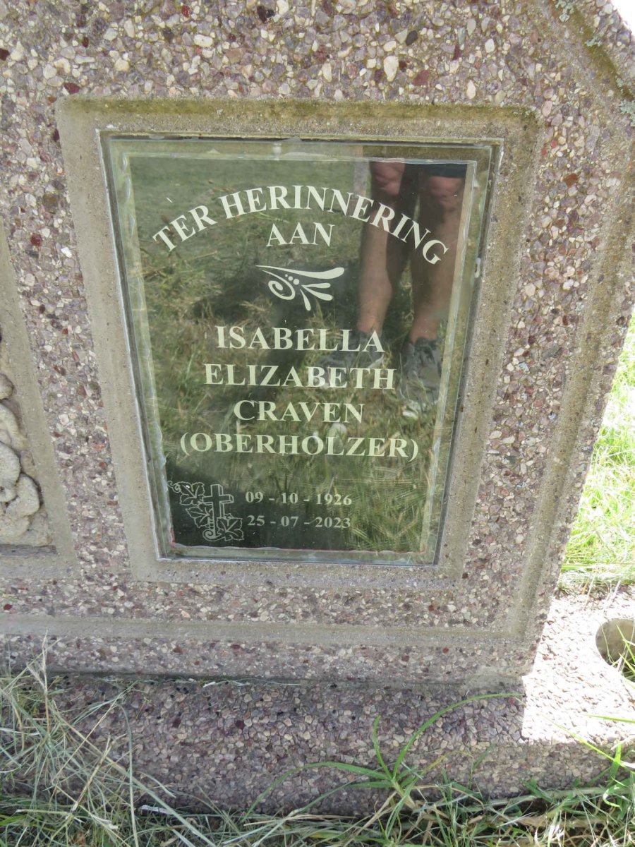 CRAVEN Isabella Elizabeth nee OBERHOLZER 1926-2023