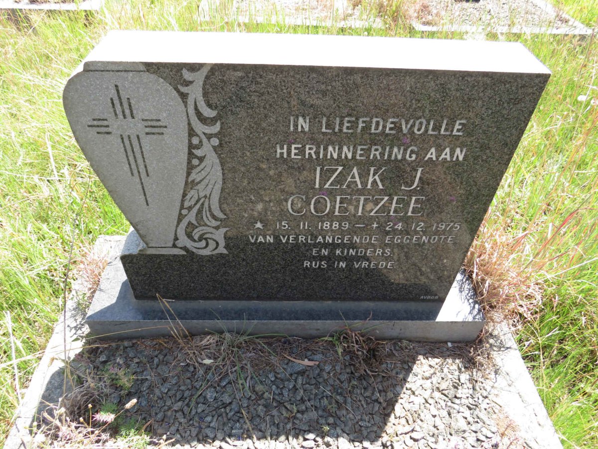 COETZEE Izak J. 1889-1975