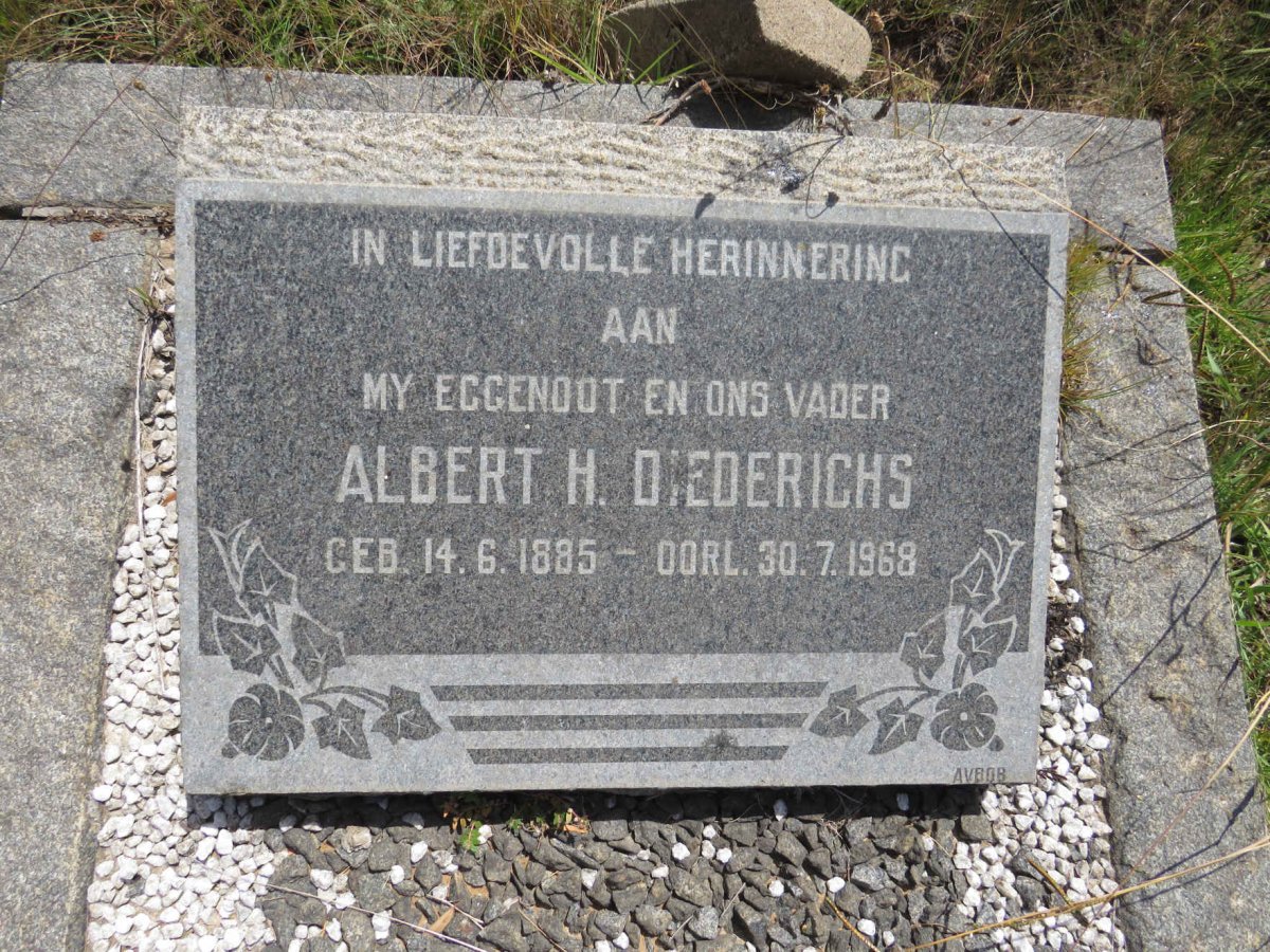 DIEDERICHS Albert H. 1885-1968