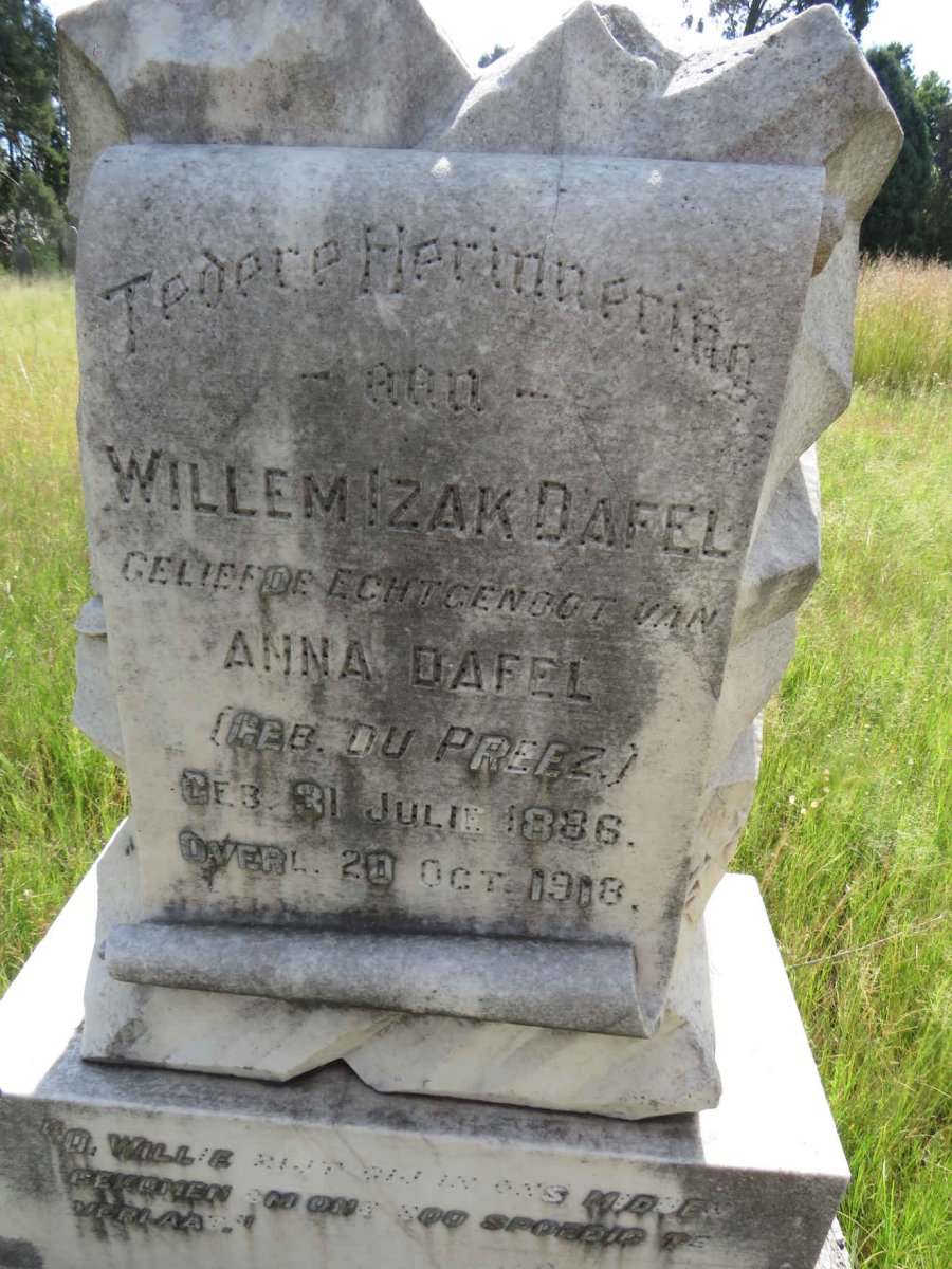 DAFEL Willem Izak 1886-1918