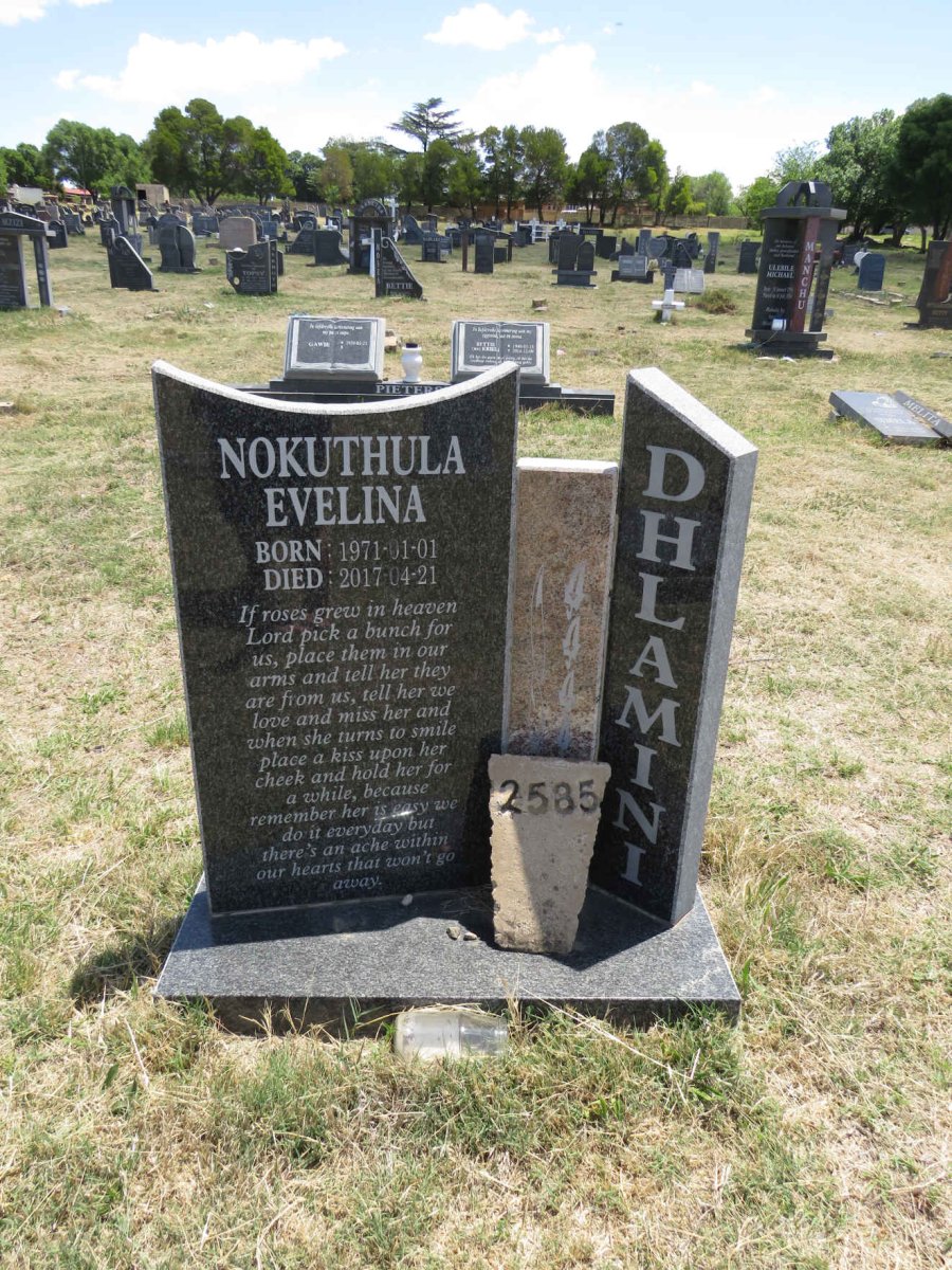 DHLAMINI Nokuthula Evelina 1971-2017
