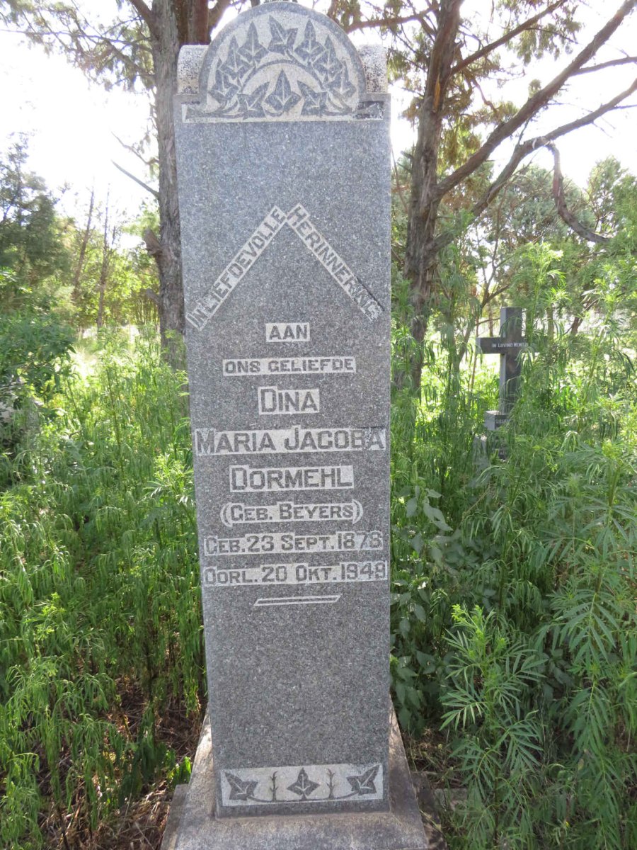 DORMEHL Petrus Gerhardus 1870-1936 & Dina Maria Jacoba BEYERS 1878-1949 _1