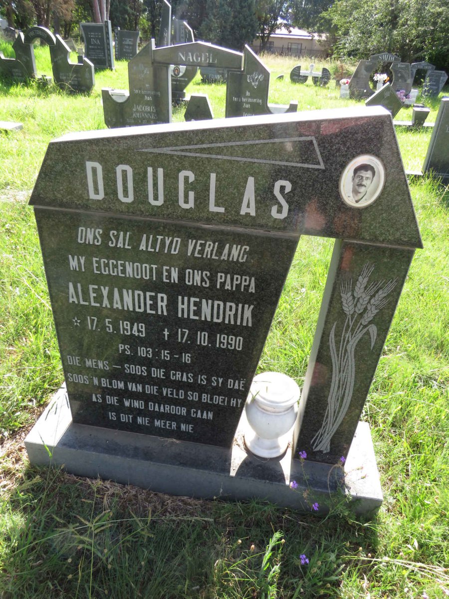DOUGLAS Alexander Hendrik 1949-1990