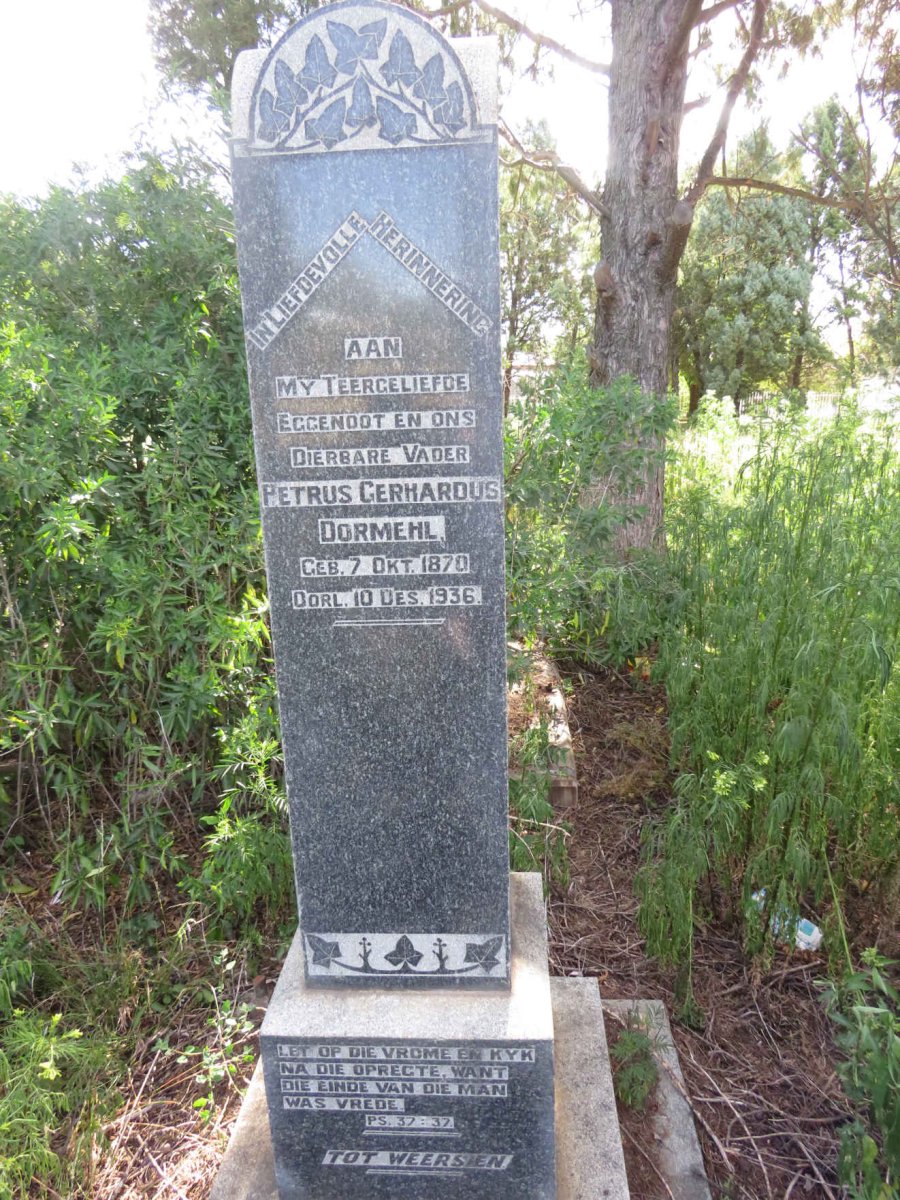 DORMEHL Petrus Gerhardus 1870-1936 & Dina Maria Jacoba BEYERS 1878-1949 _2