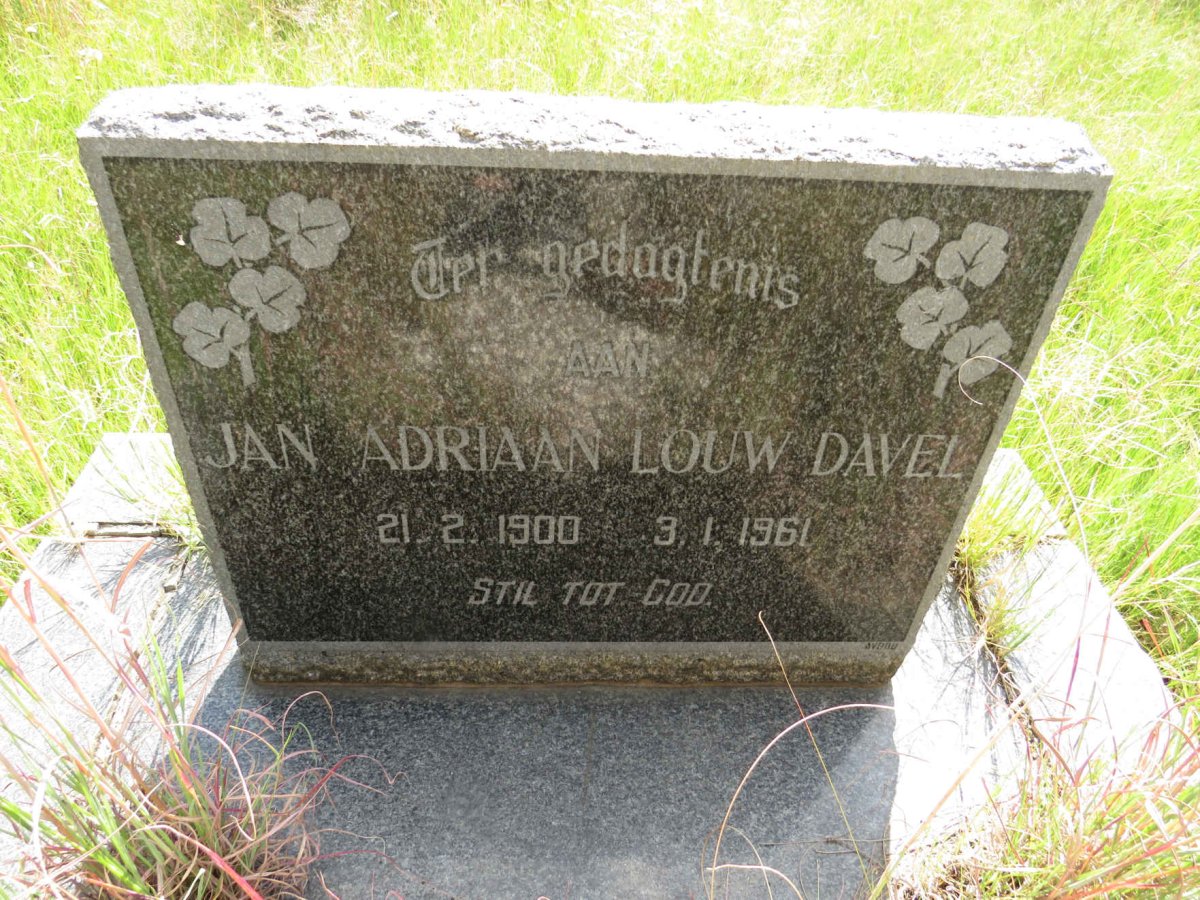 DAVEL Jan Adriaan Louw 1900-1961
