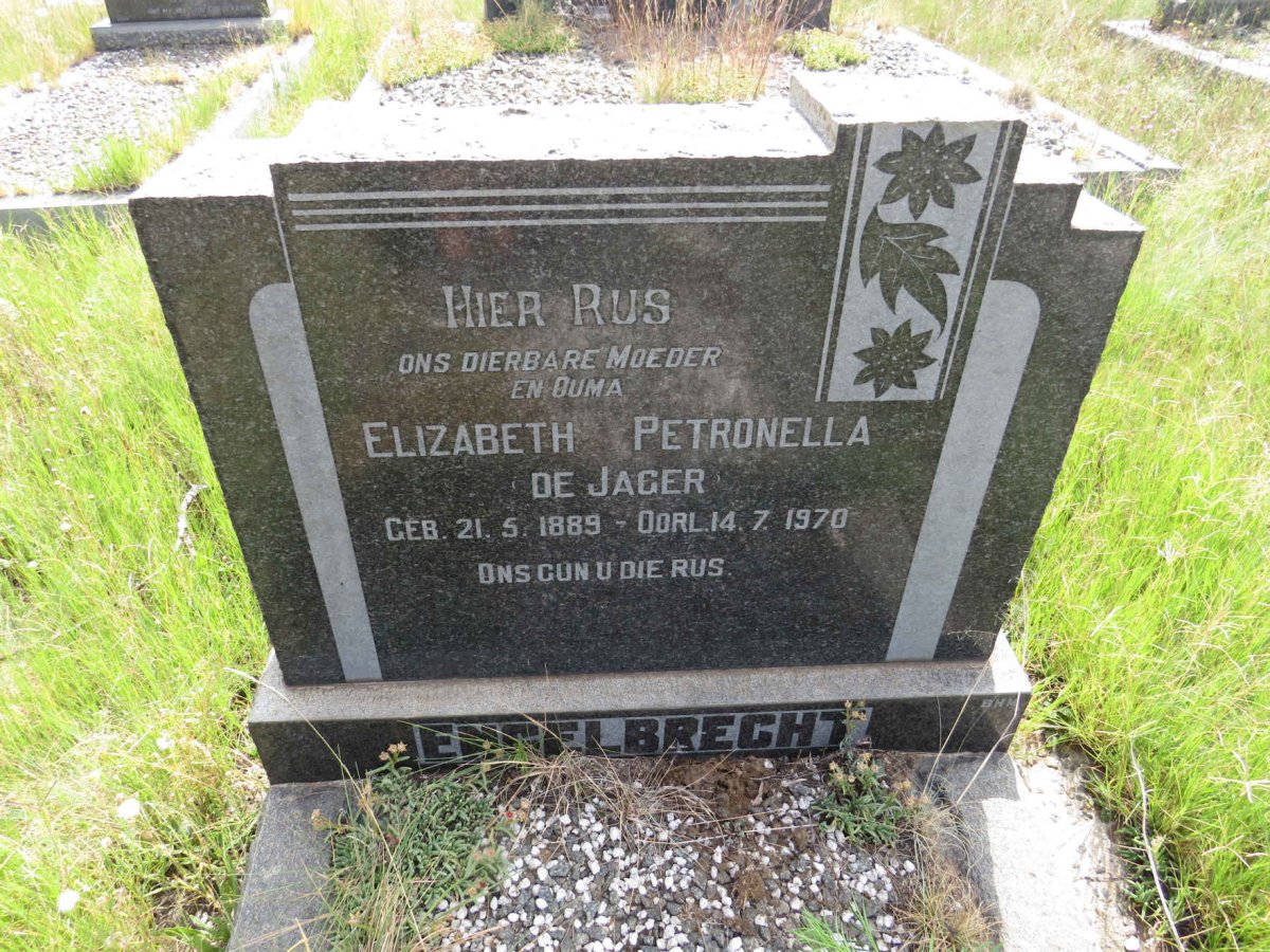 ENGELBRECHT Elizabeth Petronella de Jager 1889-1970