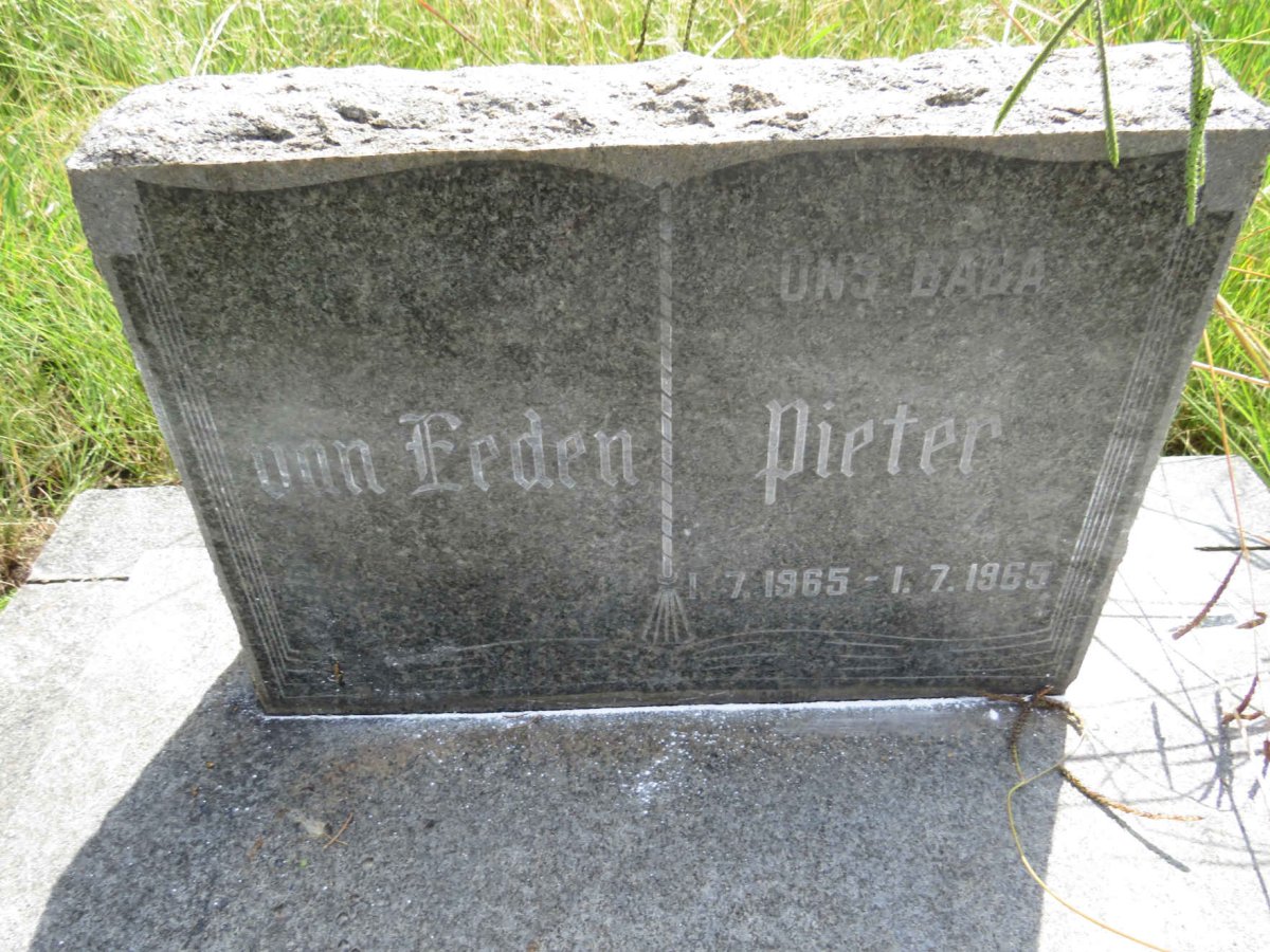 EEDEN Pieter, van 1965-1965