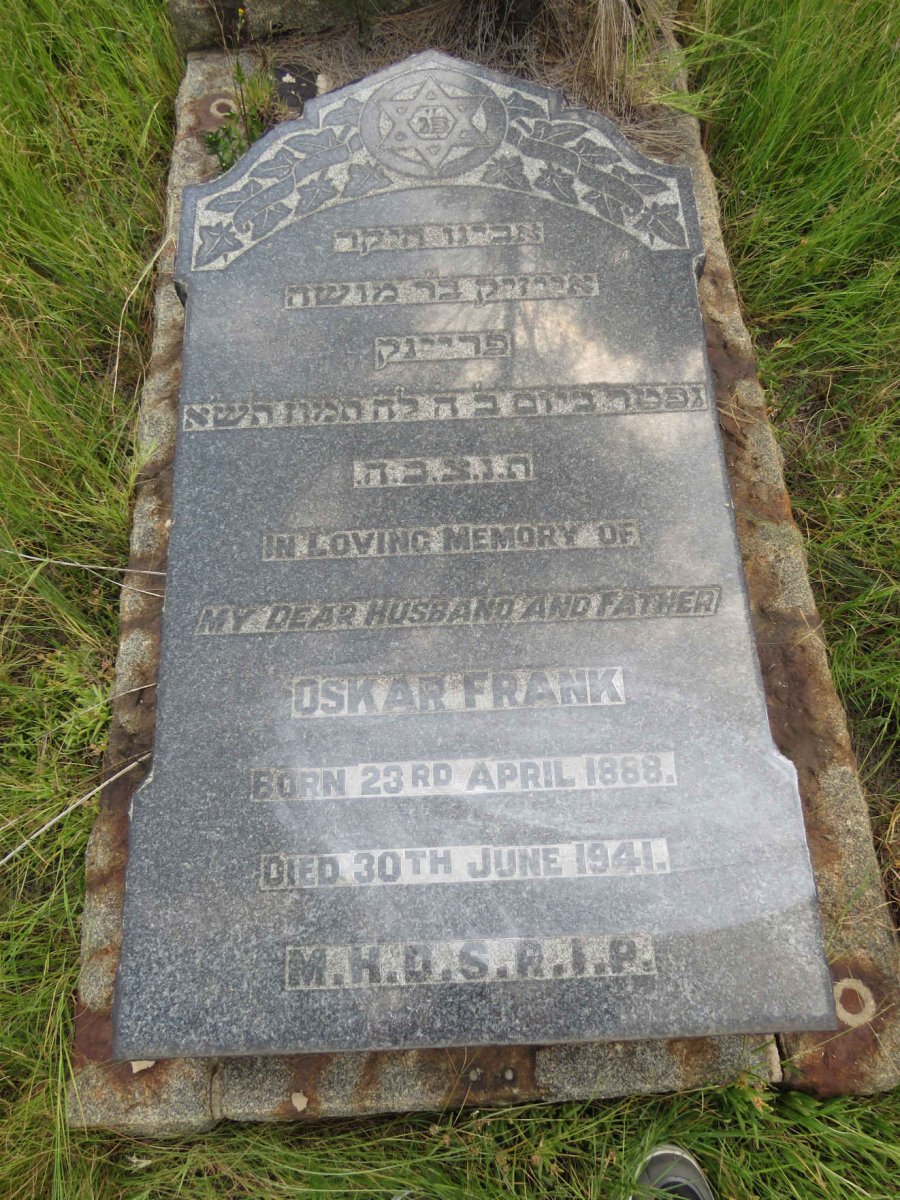 FRANK Oskar 1888-1941