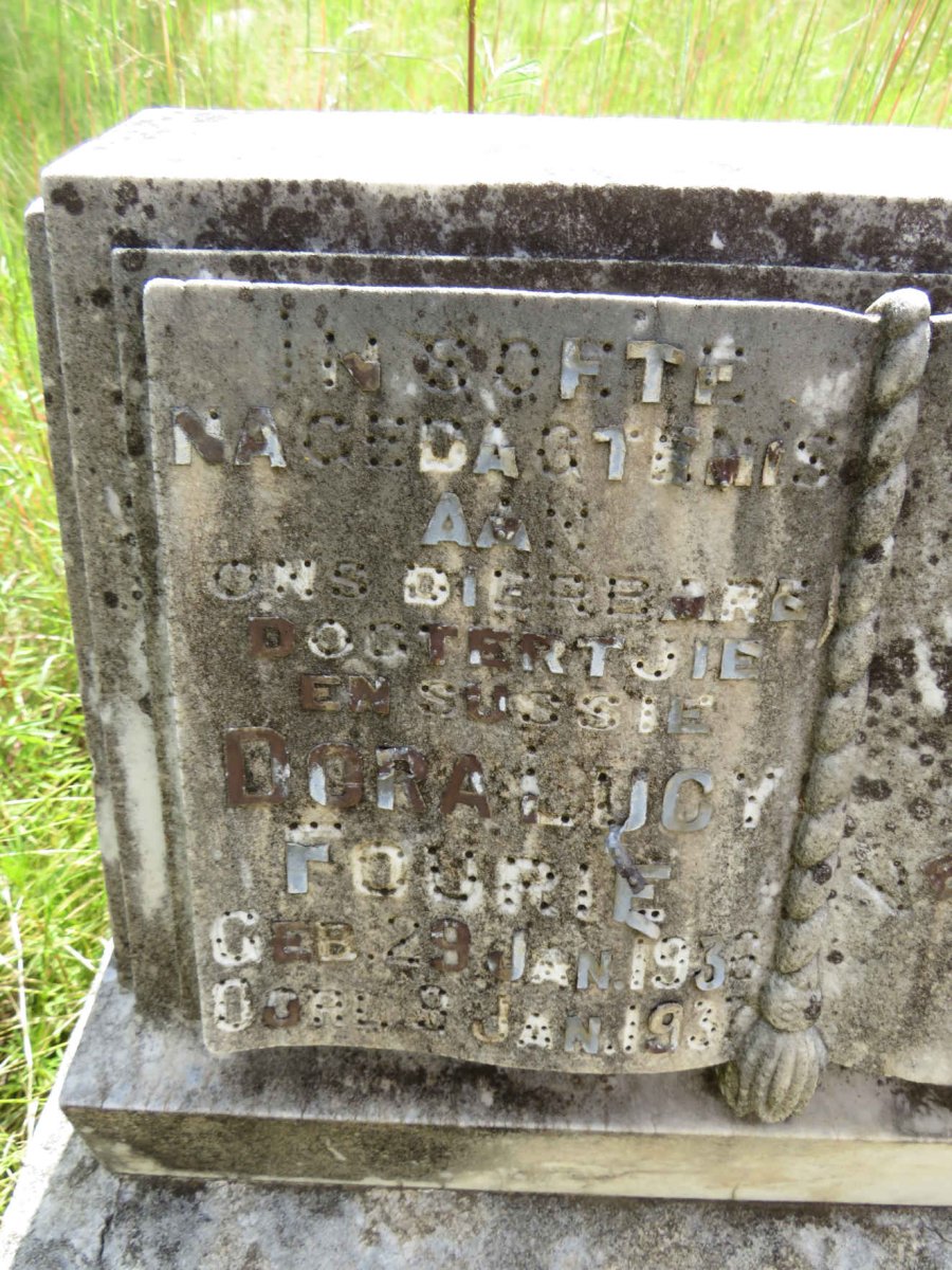 FOURIE Dora Lucy 1936-1937