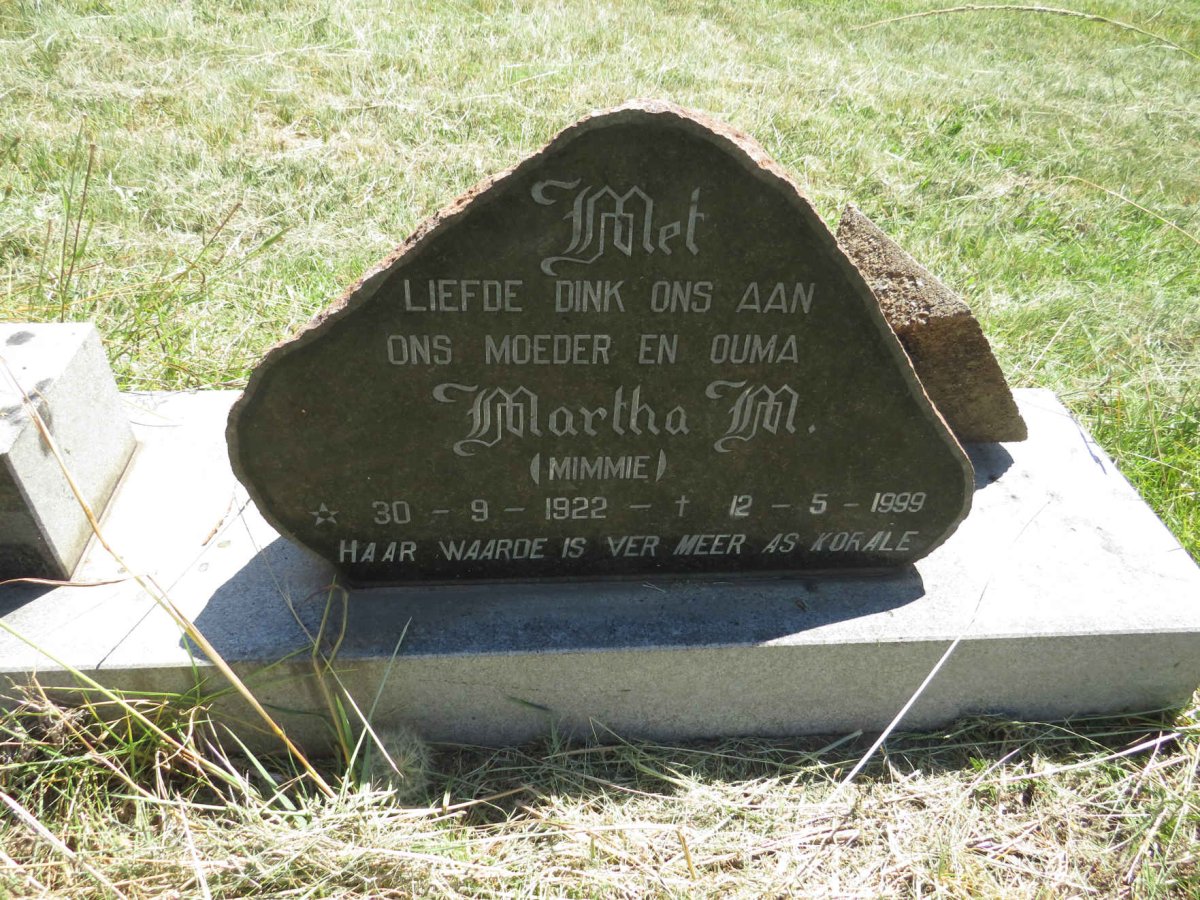 FICK Matthys C.S. 1922-1994 & Martha M. 1922-1999 _3