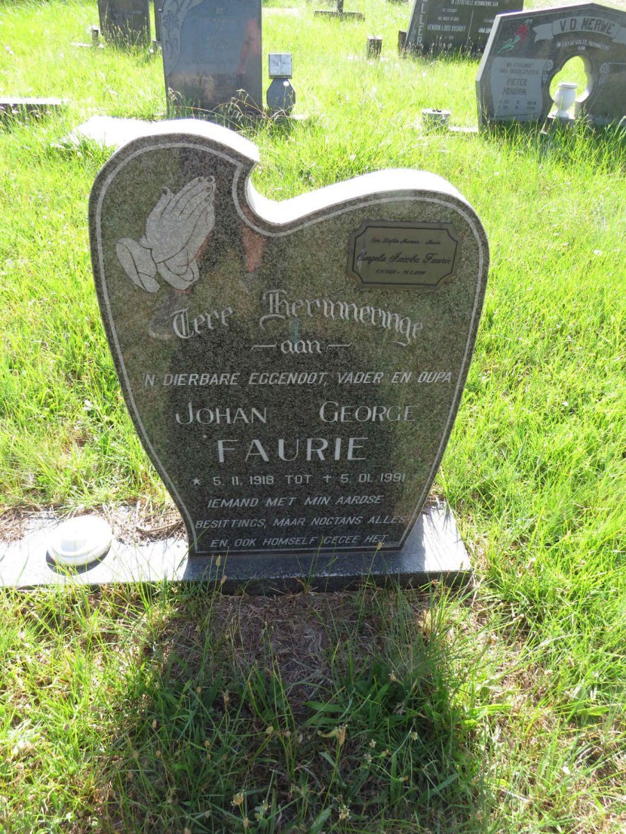 FAURIE Johan George 1918-1991 & Engela Jacoba 1925-2010 _1